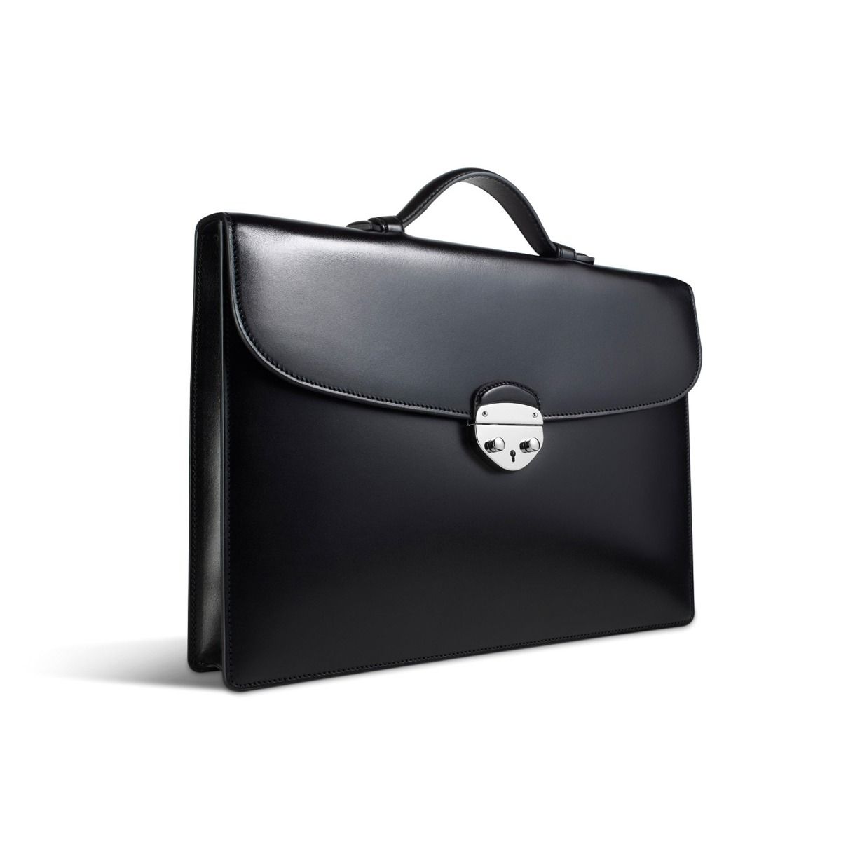 Hanover 1 Briefcase in Saddle Leather