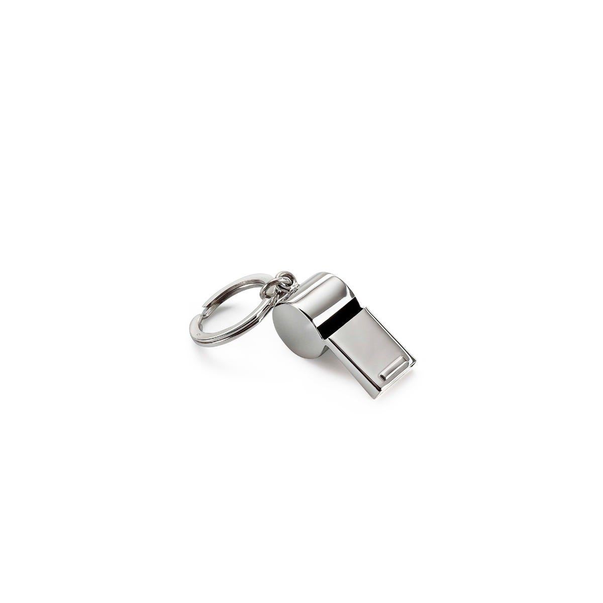 Whistle Keyring in Sterling Silver