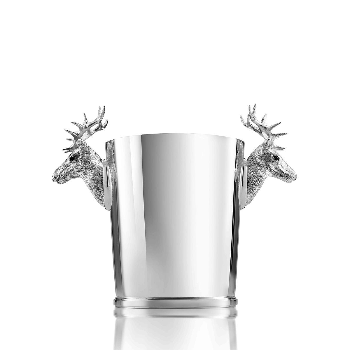 Stag Ice Bucket in Sterling Silver