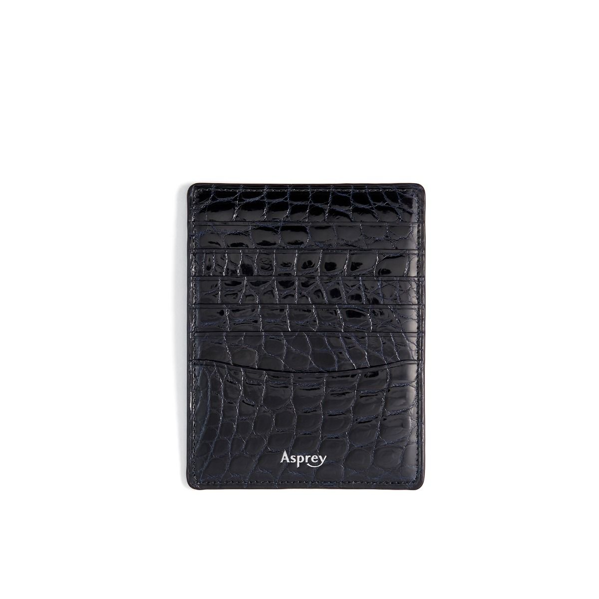 Bond Street 6cc Card Holder in Crocodile