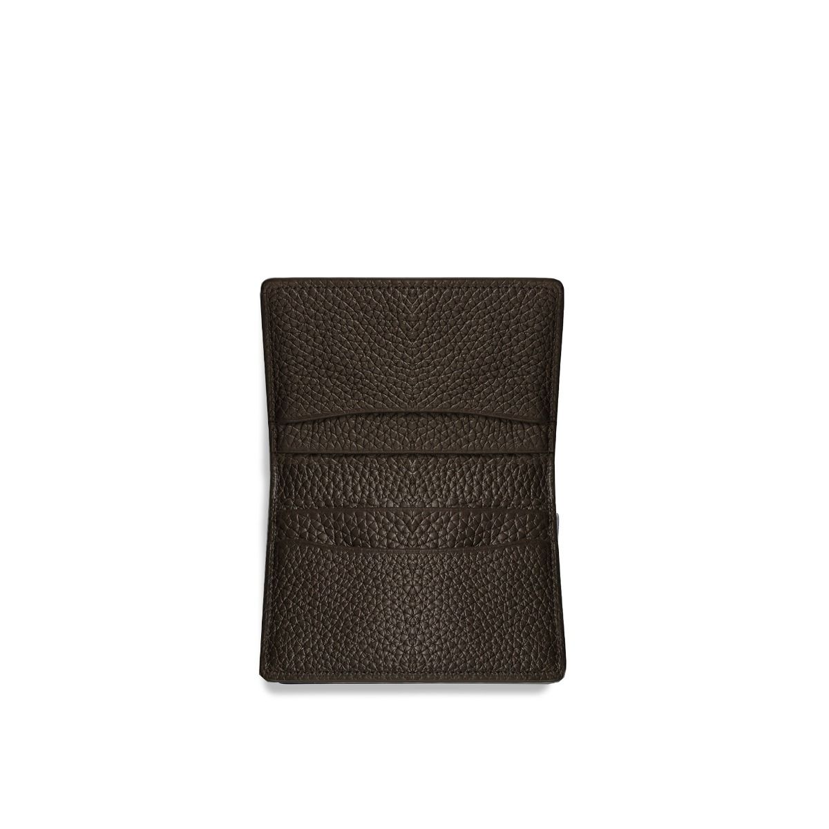 GMT フラット カード ホルダー ソフト グレイン レザー