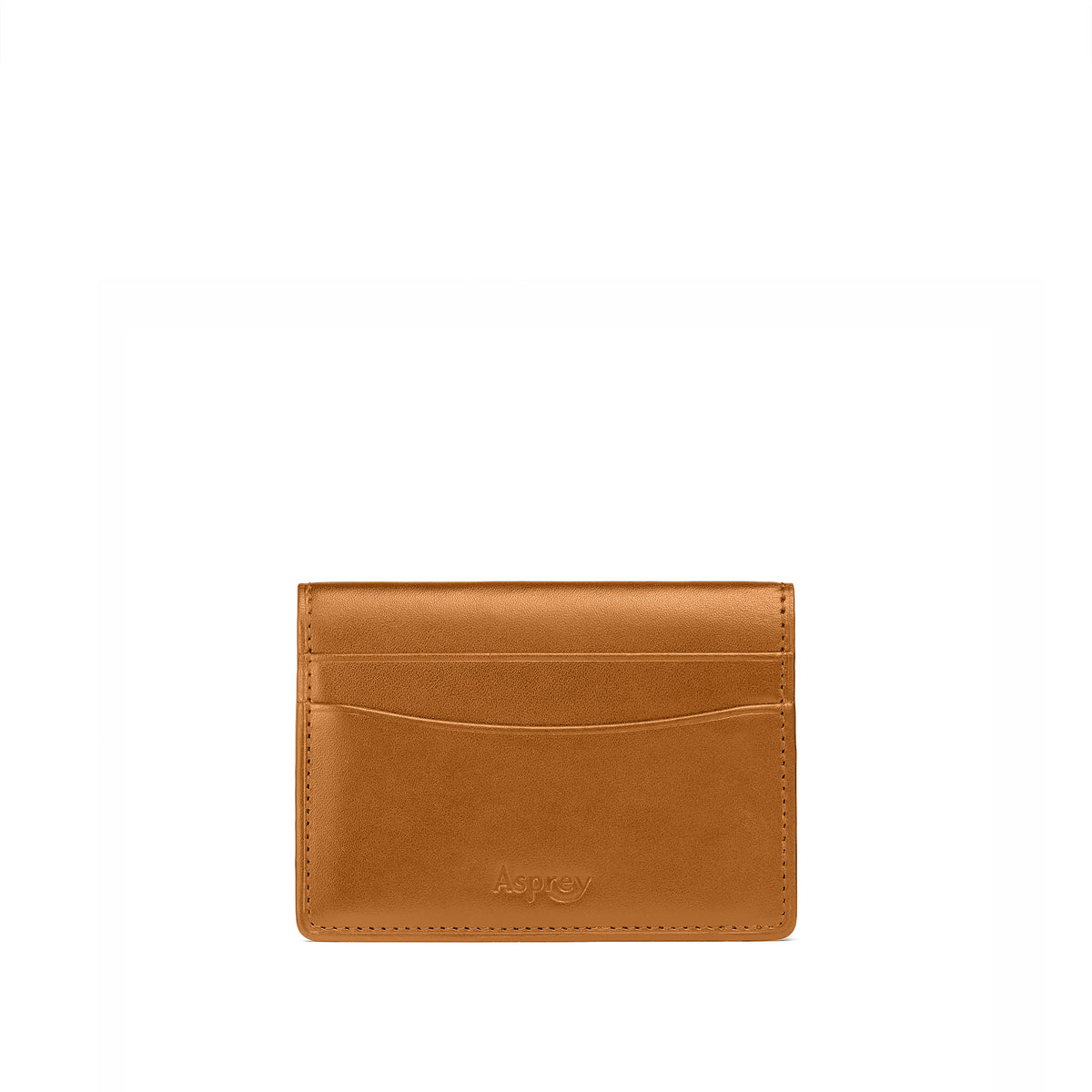 Hanover Flat Card Holder in Saddle Leather