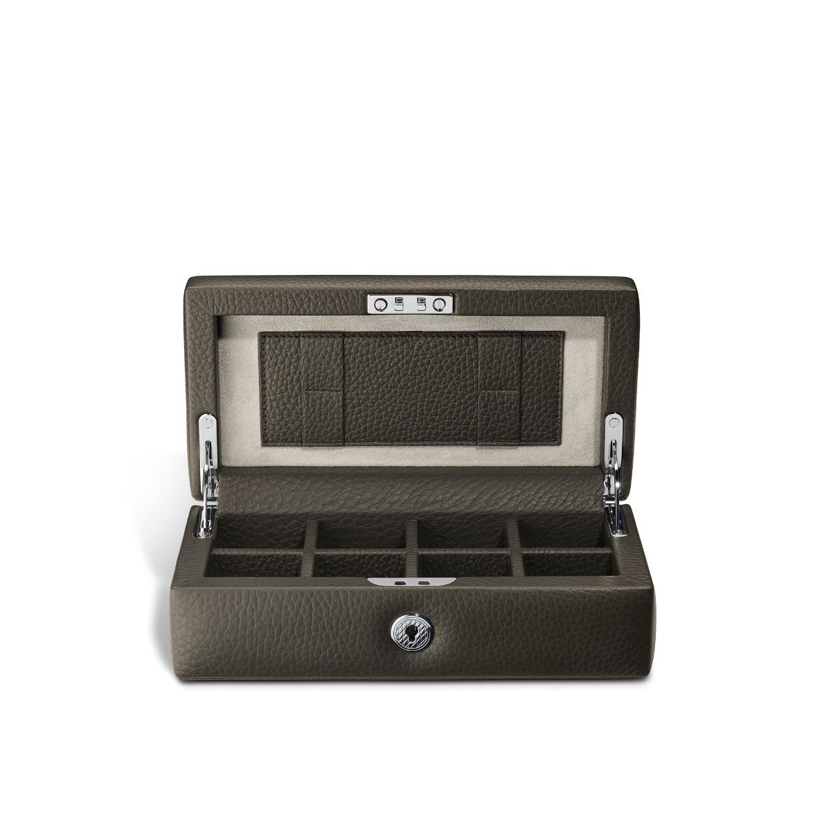 GMT Cufflink Box 8 in Soft Grain Leather