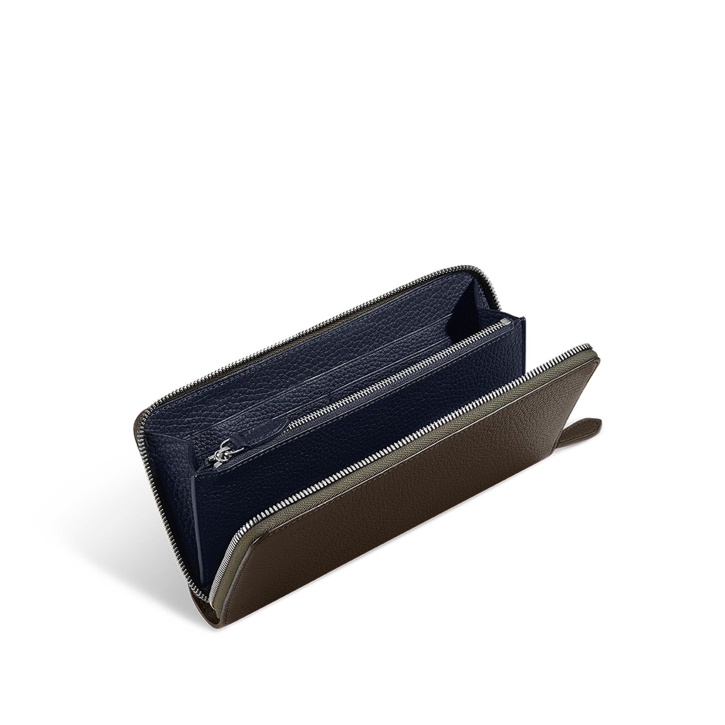 GMT Zip Travel Wallet in Soft Grain Leather