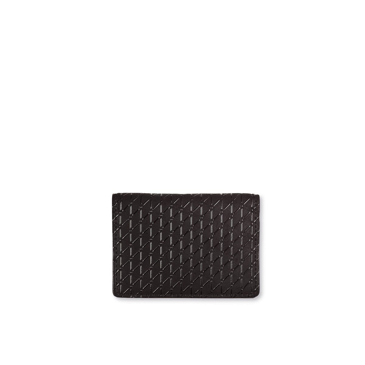 Card Holder in Crosshatch Leather