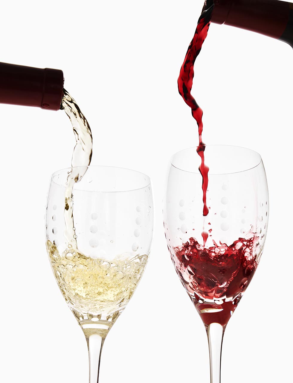 Bubbles White Wine Glass