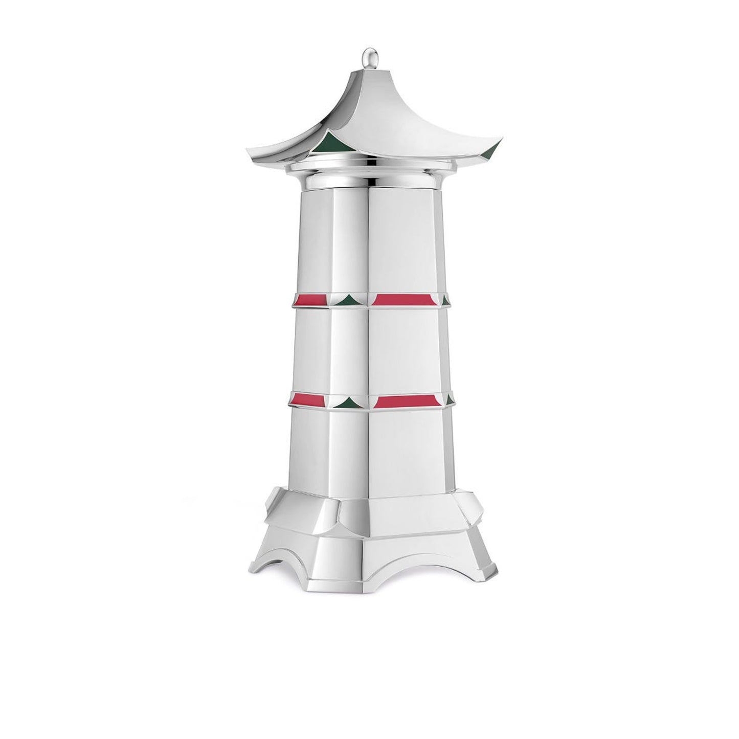 Pagoda Cocktail Shaker in Sterling Silver
