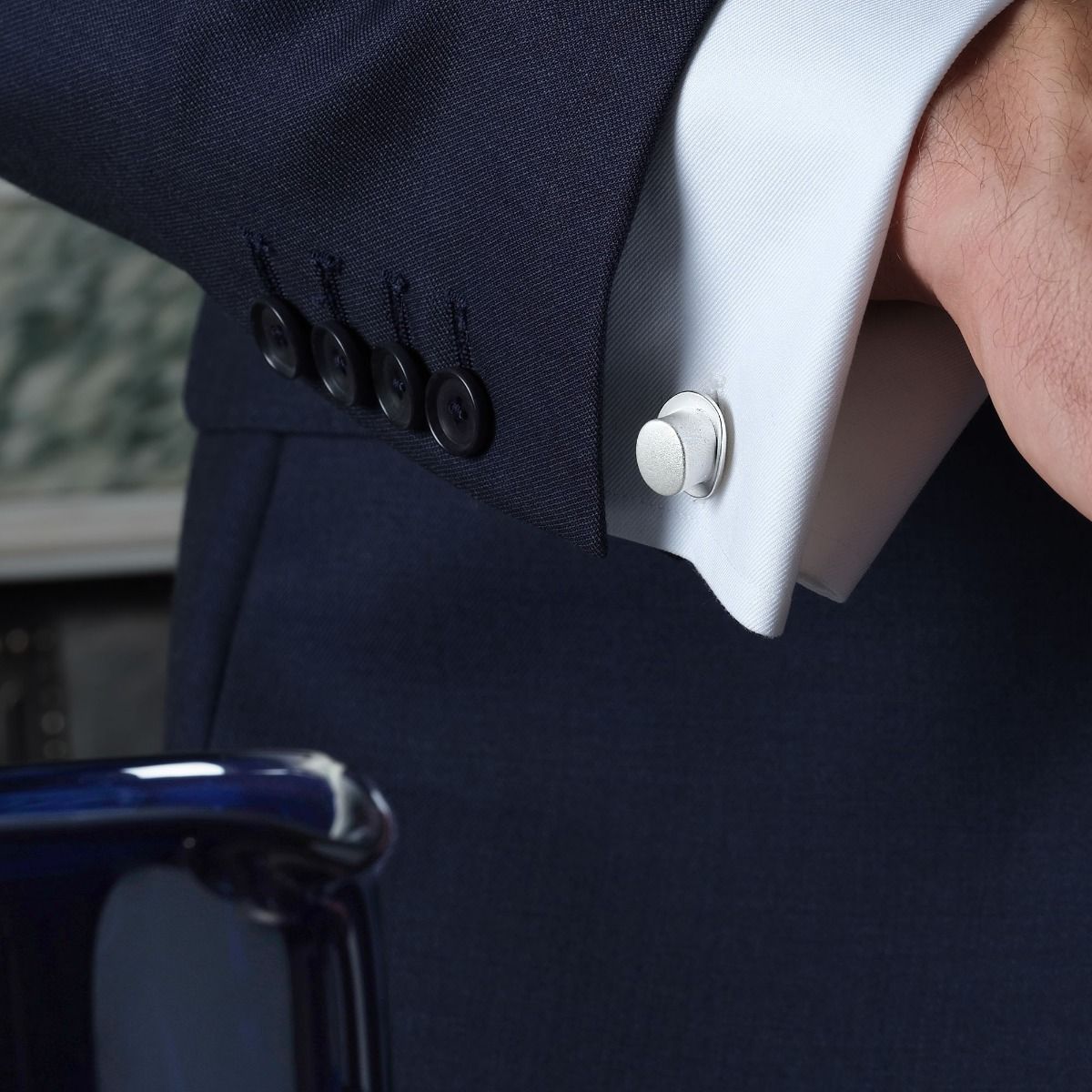 Top Hat Cufflinks in Sterling Silver