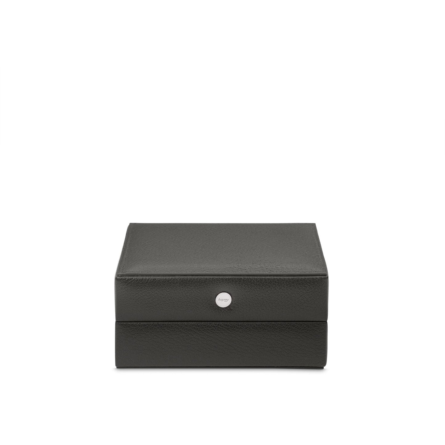 Leigh Jewel Case with Travel Box in Pebble Grain Leather