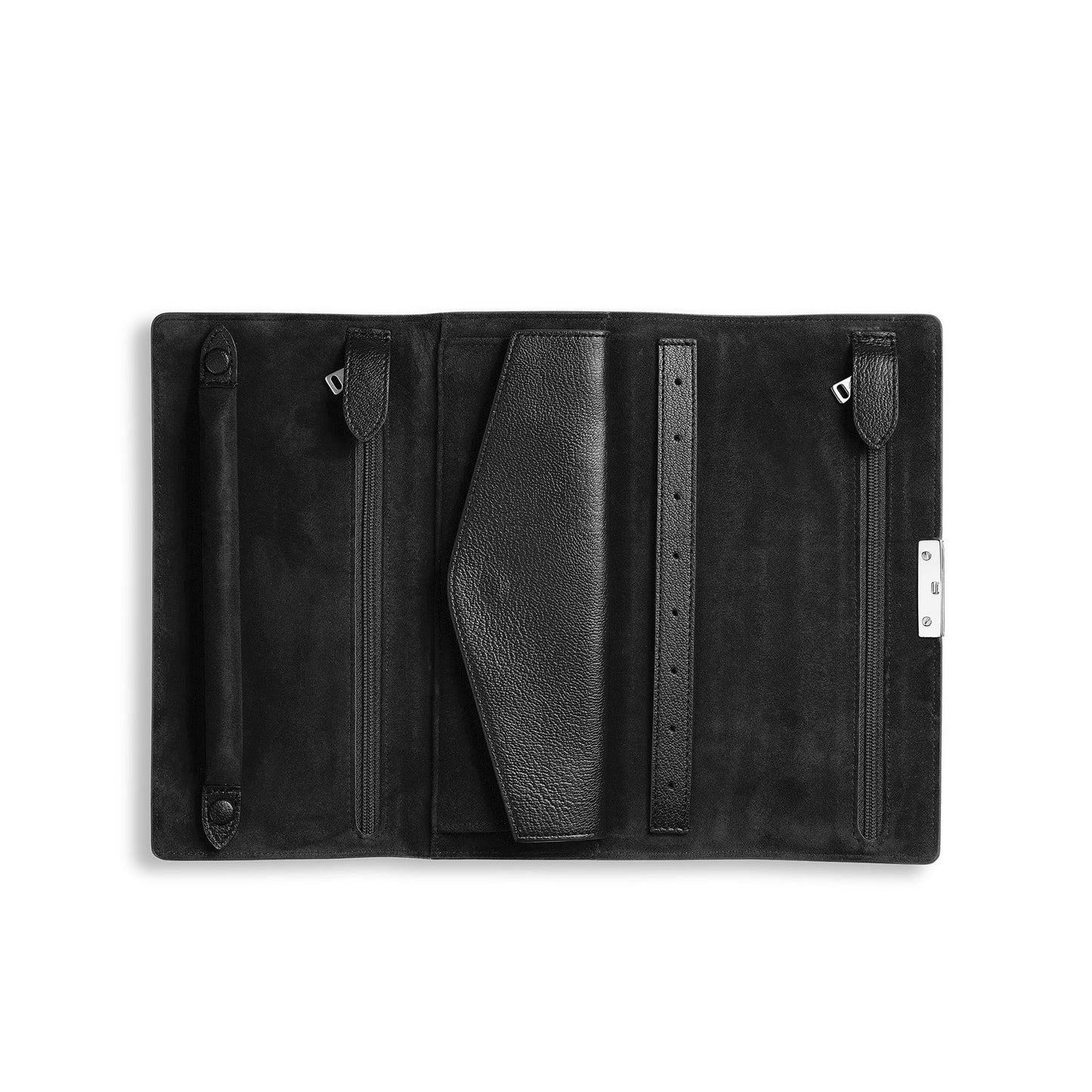 Leigh Jewellery Roll in Pebble Grain Leather