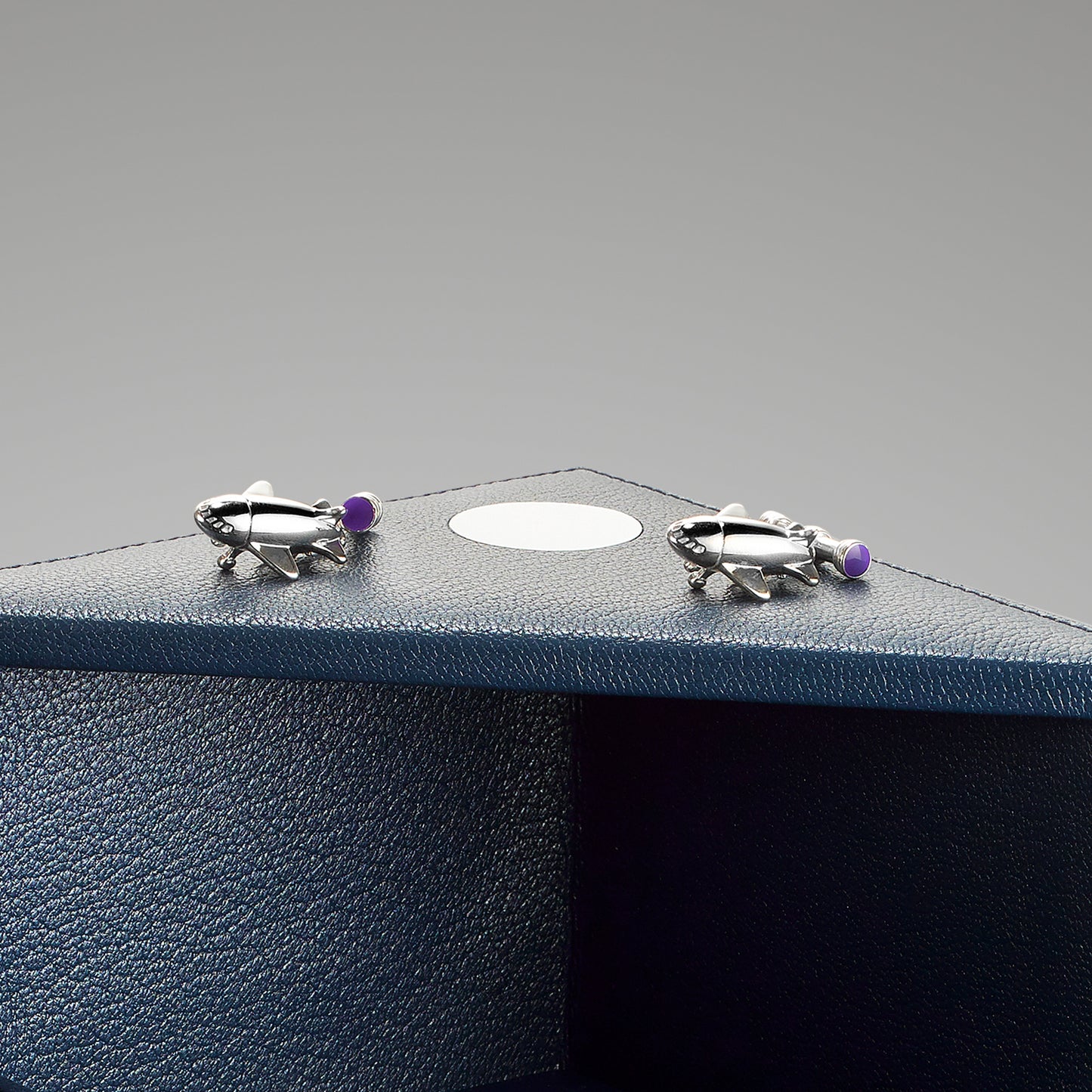 Airplane Cufflinks in Sterling Silver