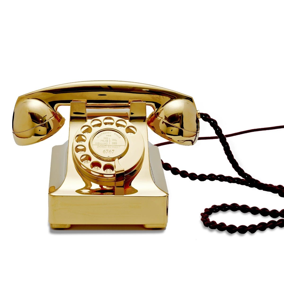 24ct Gold Plated Vintage Telephone