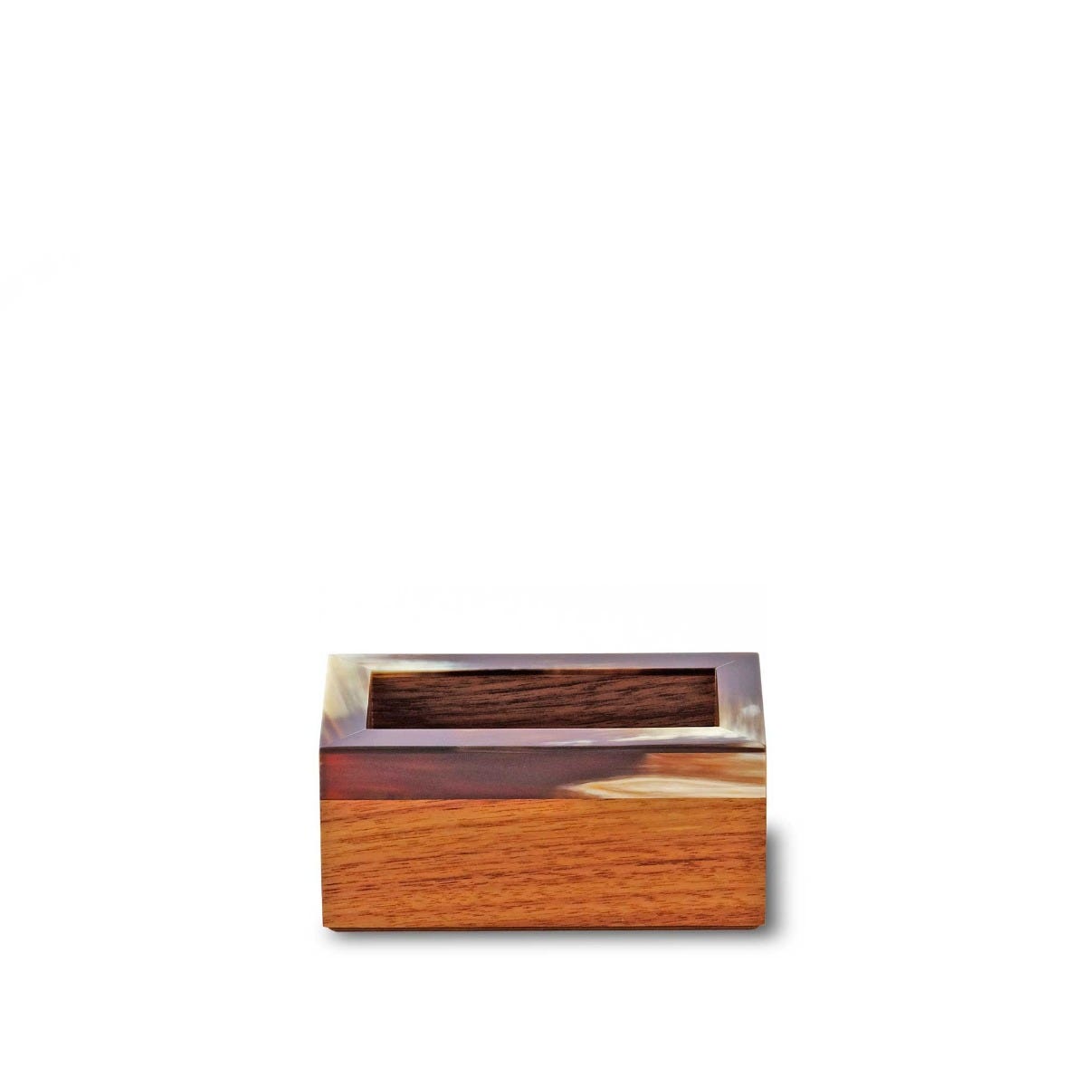Horn Walnut Wood Business Card Holder – Asprey London