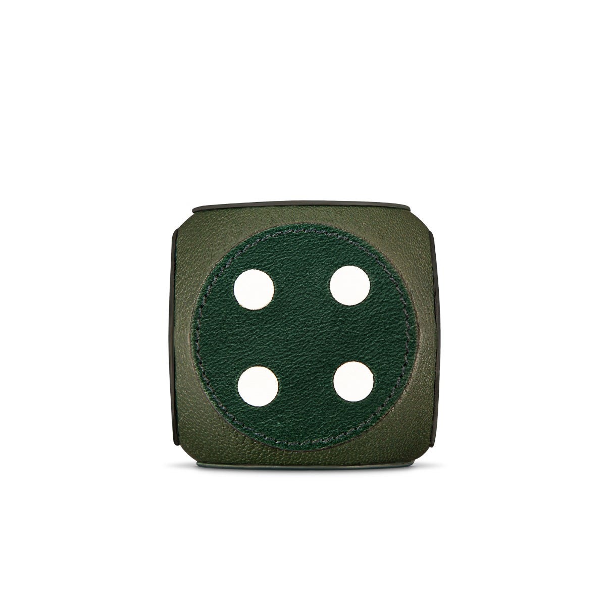 Dice Paperweight in Pebble Grain Leather