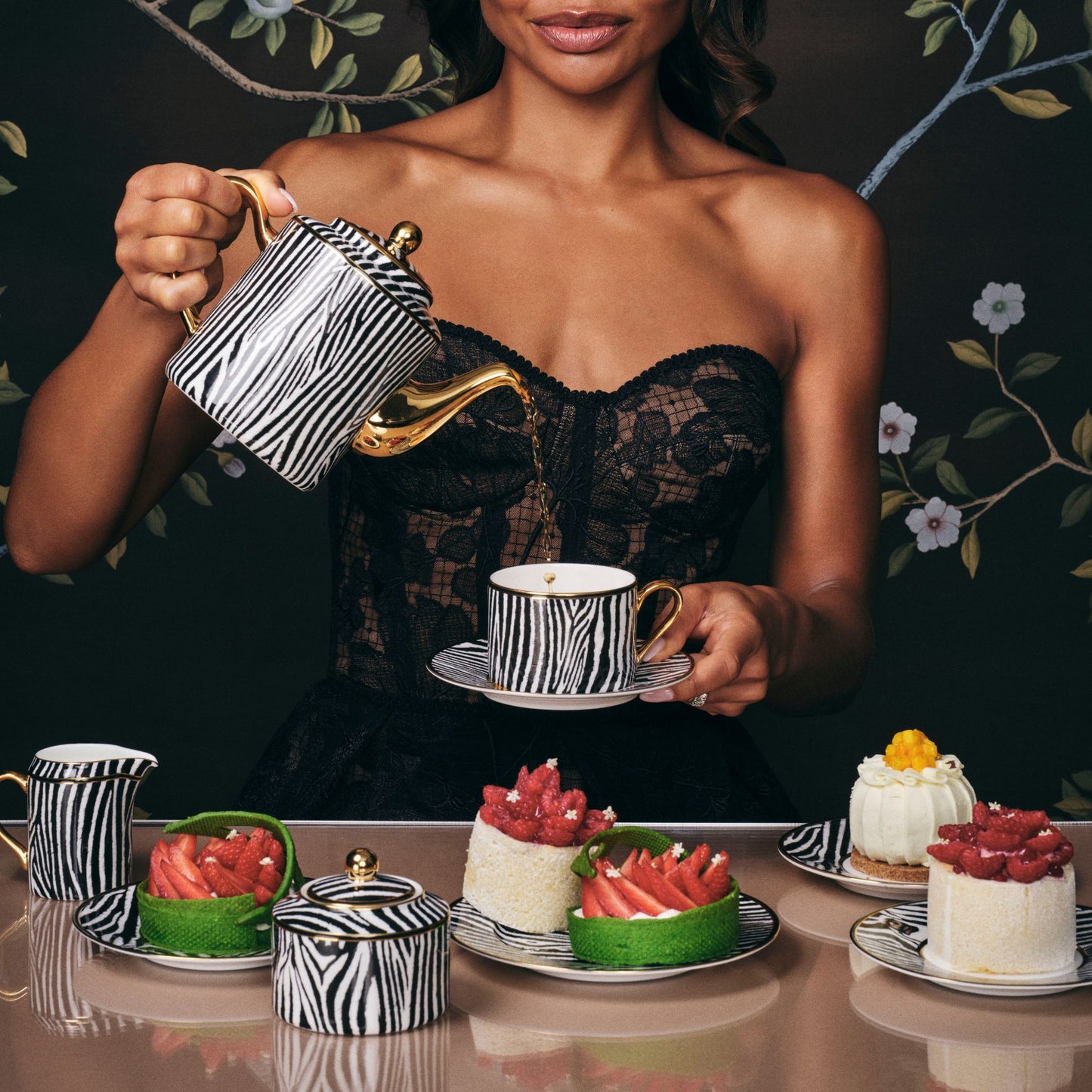 Zebra Tea Cup and Saucer