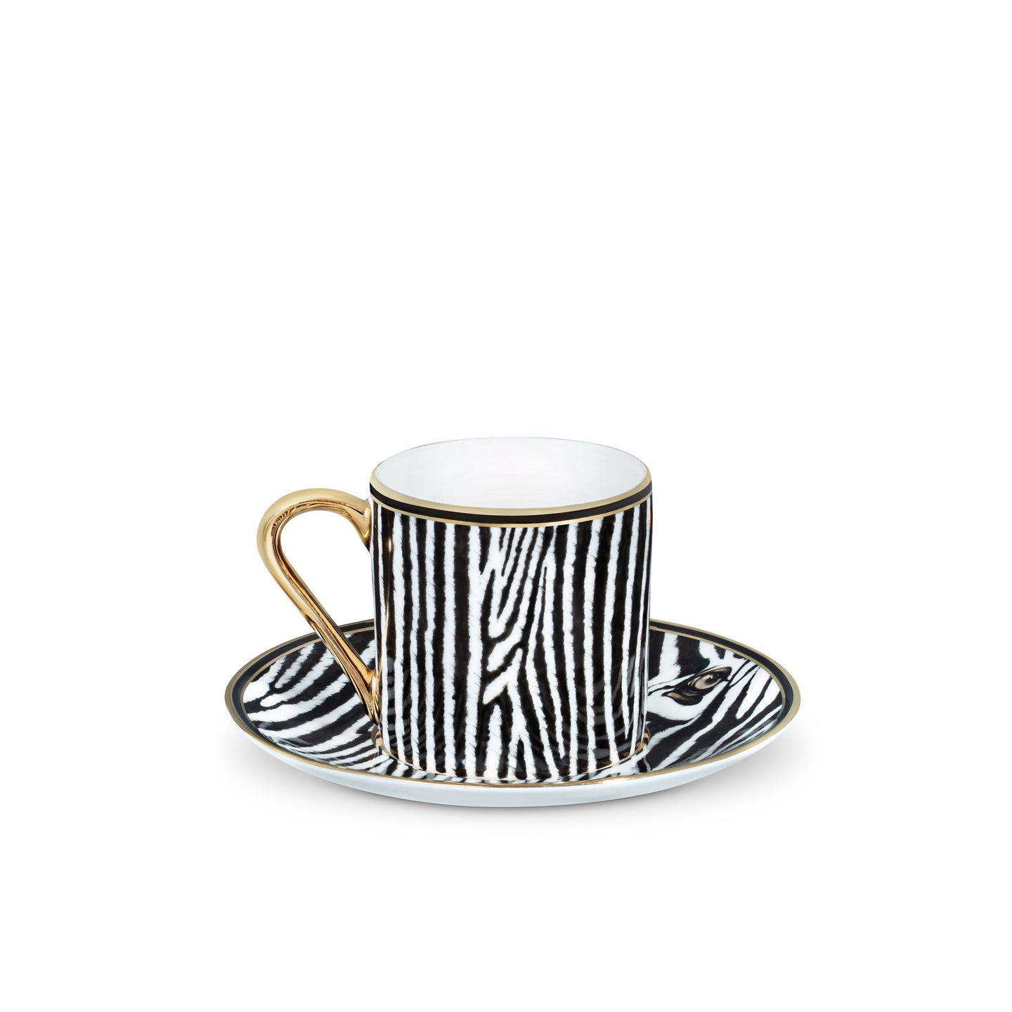 Zebra Espresso Cup and Saucer