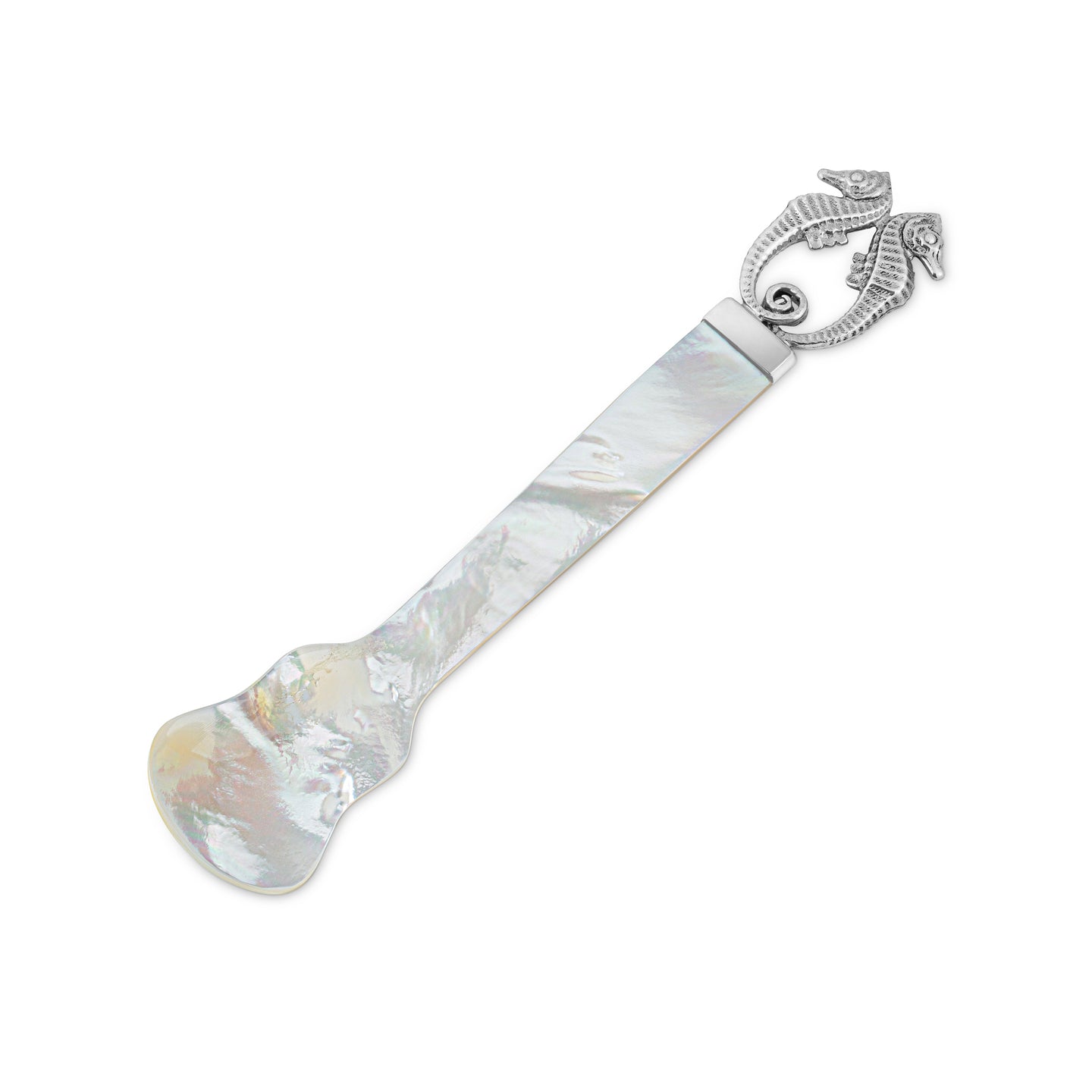 Seahorse Caviar Spoon in Sterling Silver & Mother of Pearl