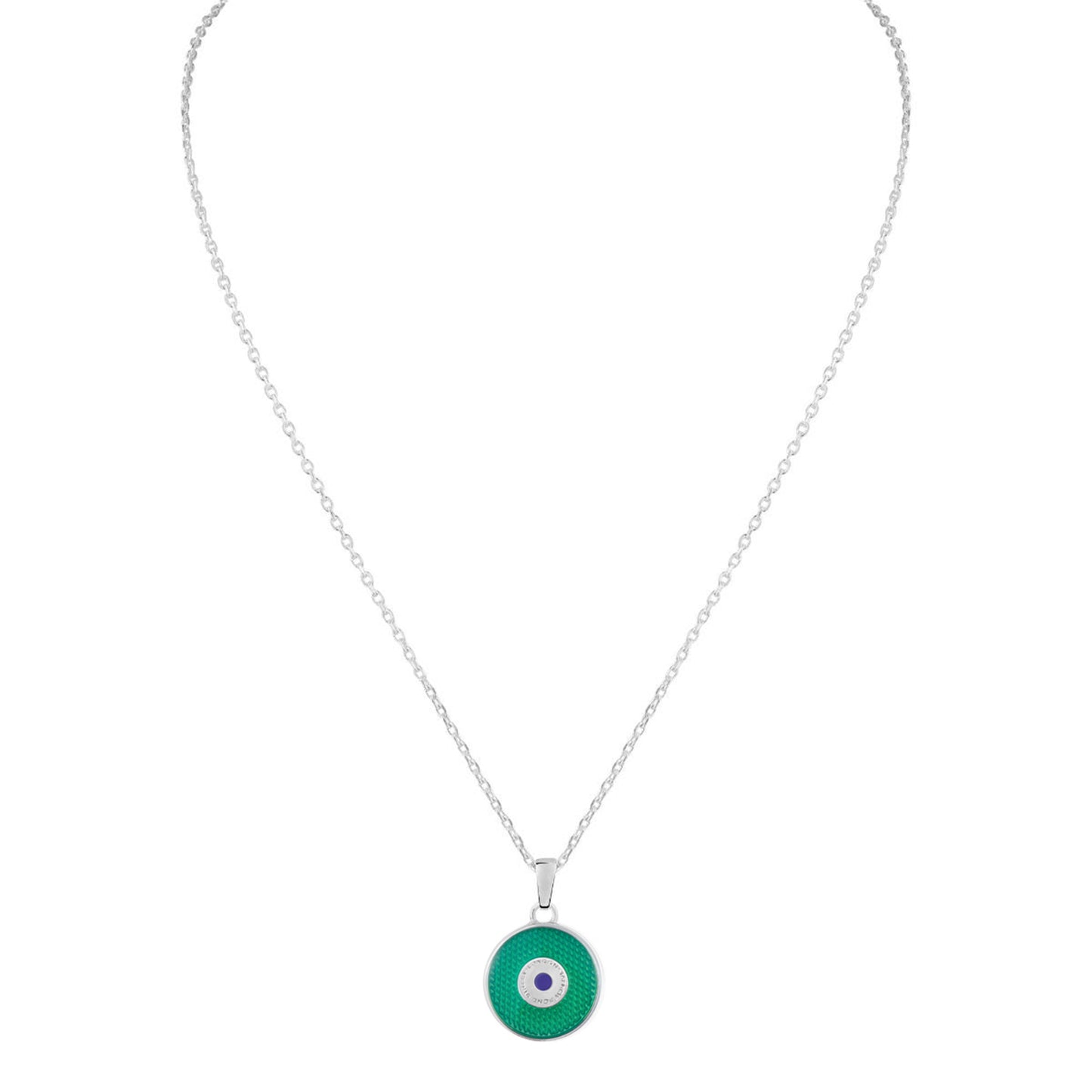167 Button Enamel Pendant