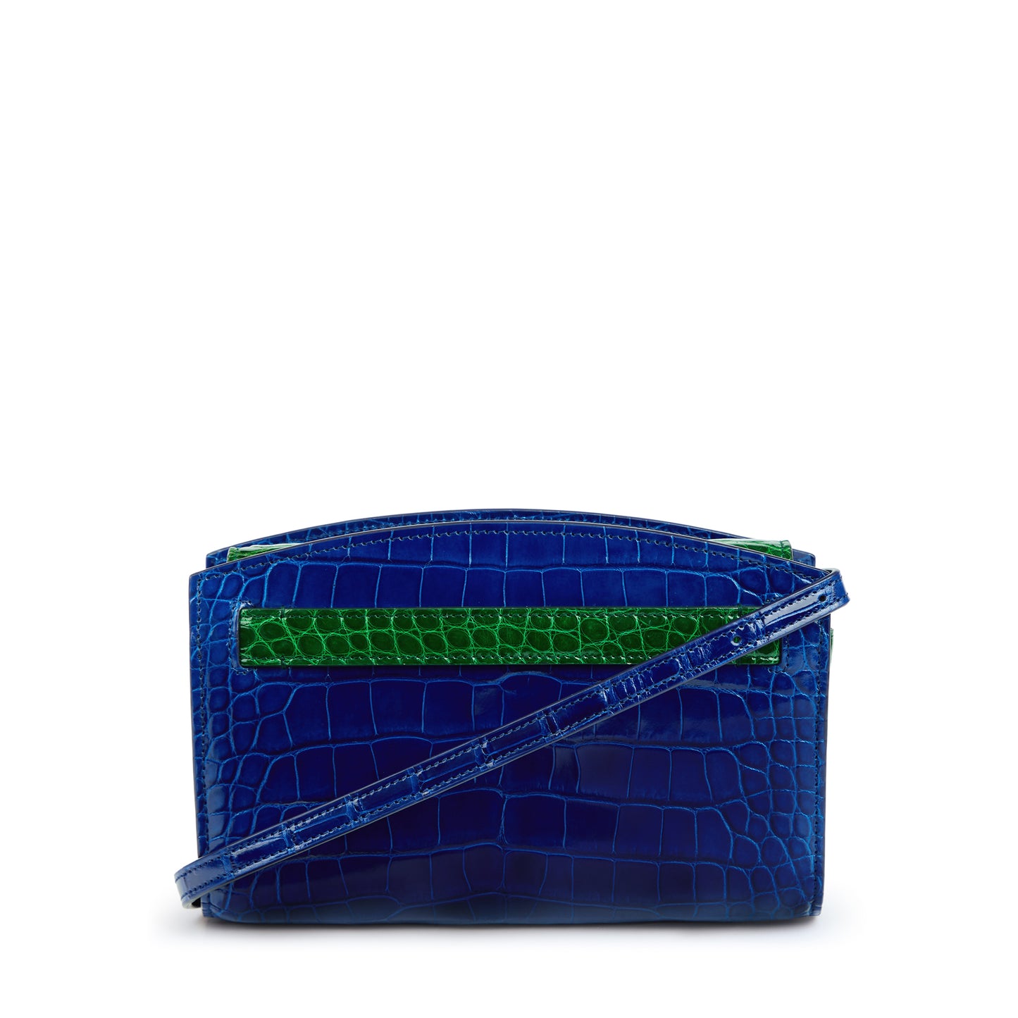 1781 ポシェット バイカラー ハンドバッグ クロコダイル