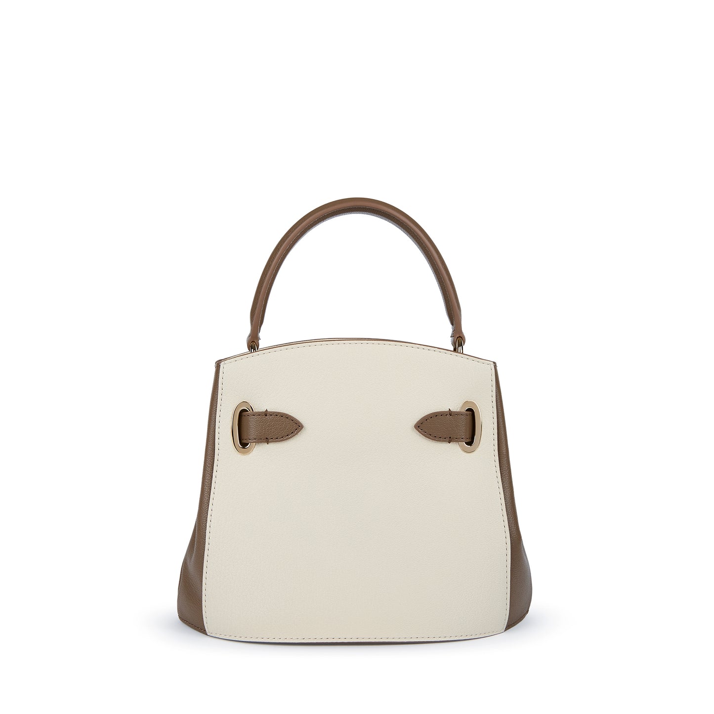 1781 バケットミニ バイカラー ハンドバッグ ペブルグレインレザー