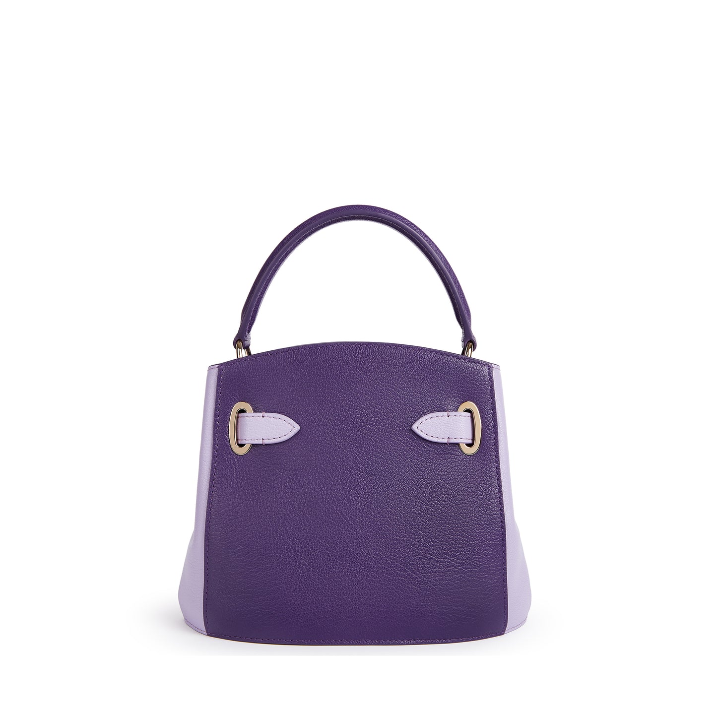 1781 Bucket Mini Bi-color Handbag in Pebble Grain Leather