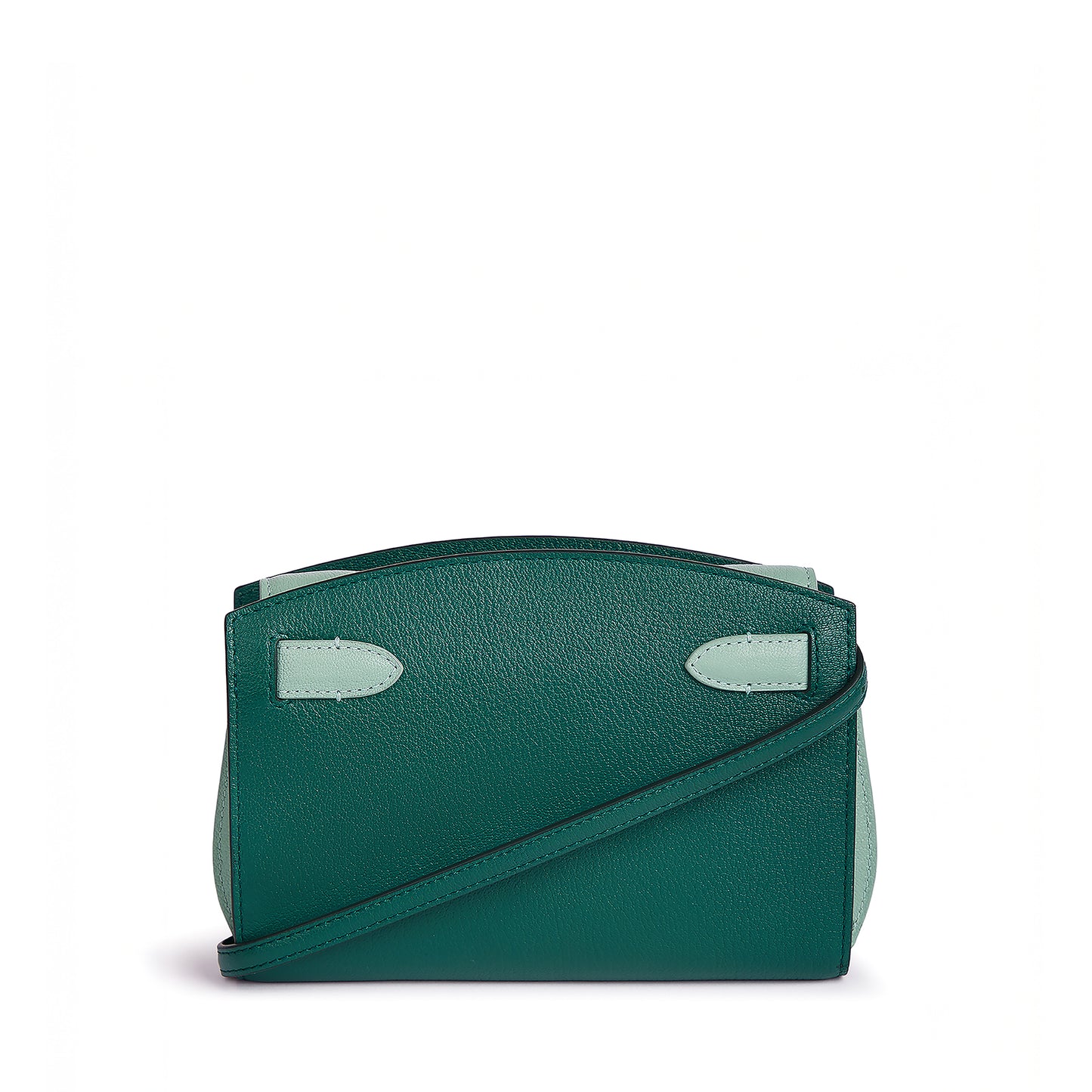 1781 Pochette Bi-colour Handbag in Pebble Grain Leather