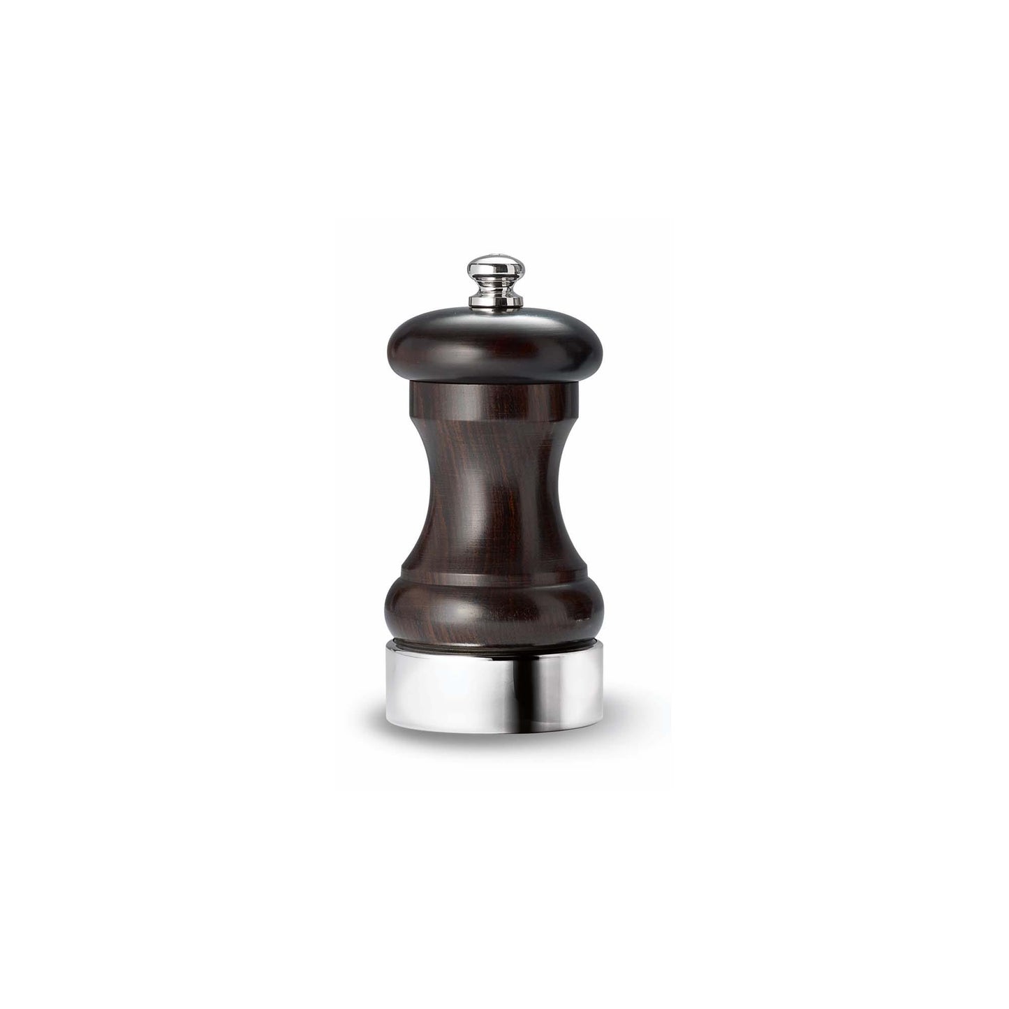Classic Salt Mill in Sterling Silver & Ebony