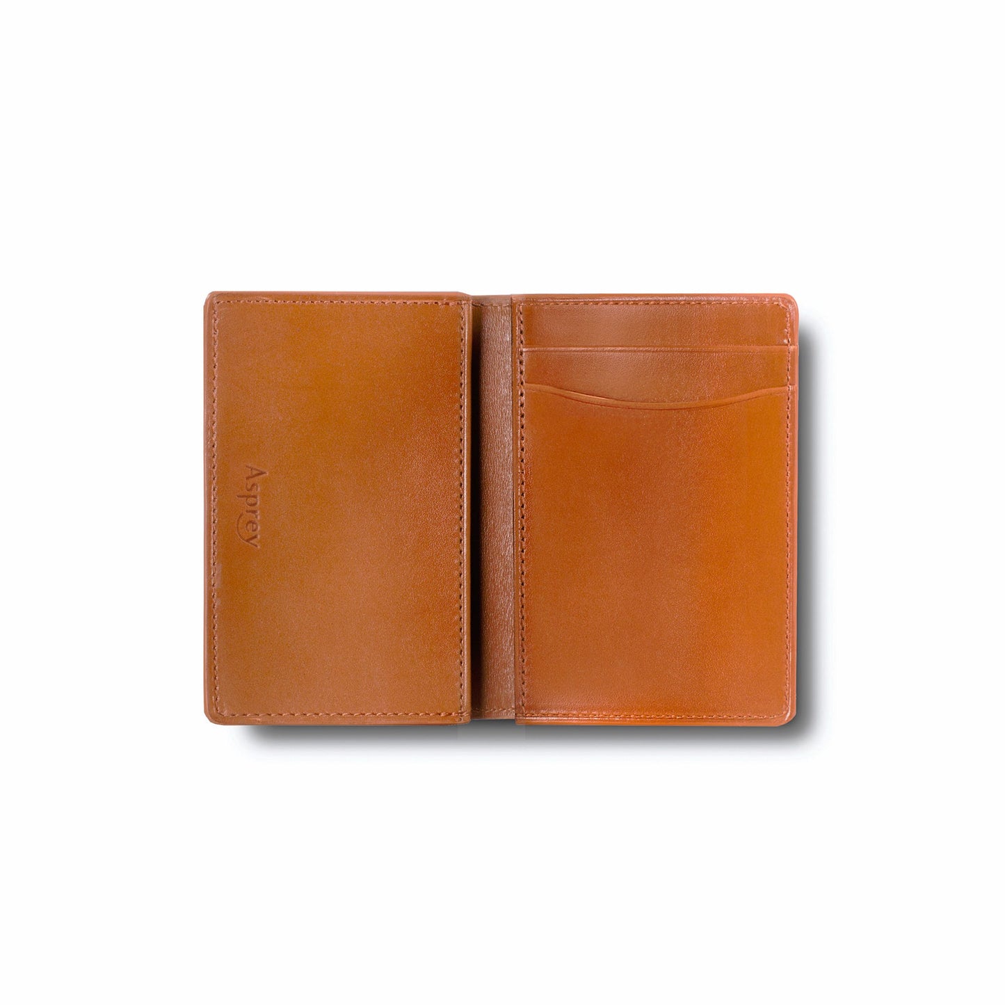 Hanover Folding Card Holder in Saddle Leather