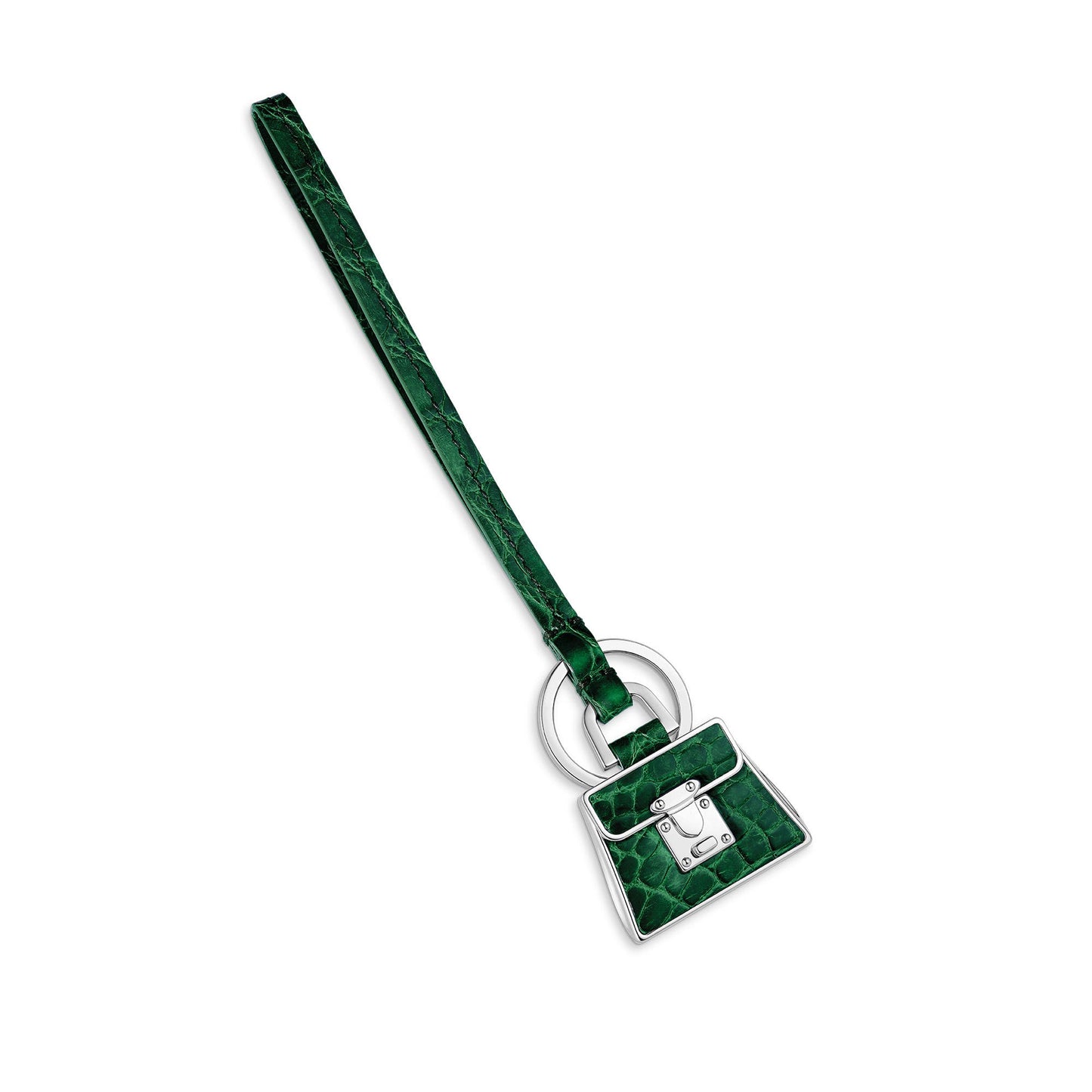 Bond Street 167 Mini Charm & Key Holder in Crocodile
