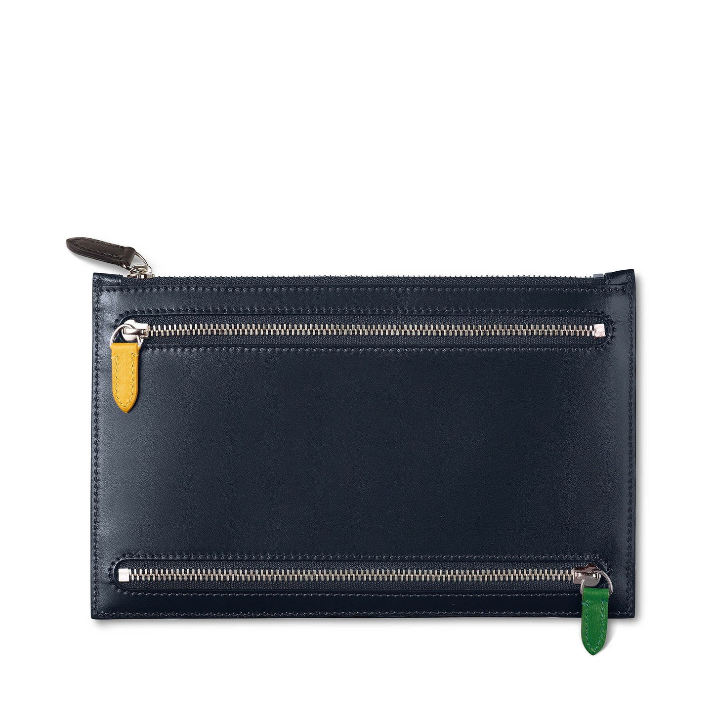 Hanover Multi Zip Case in Saddle Leather