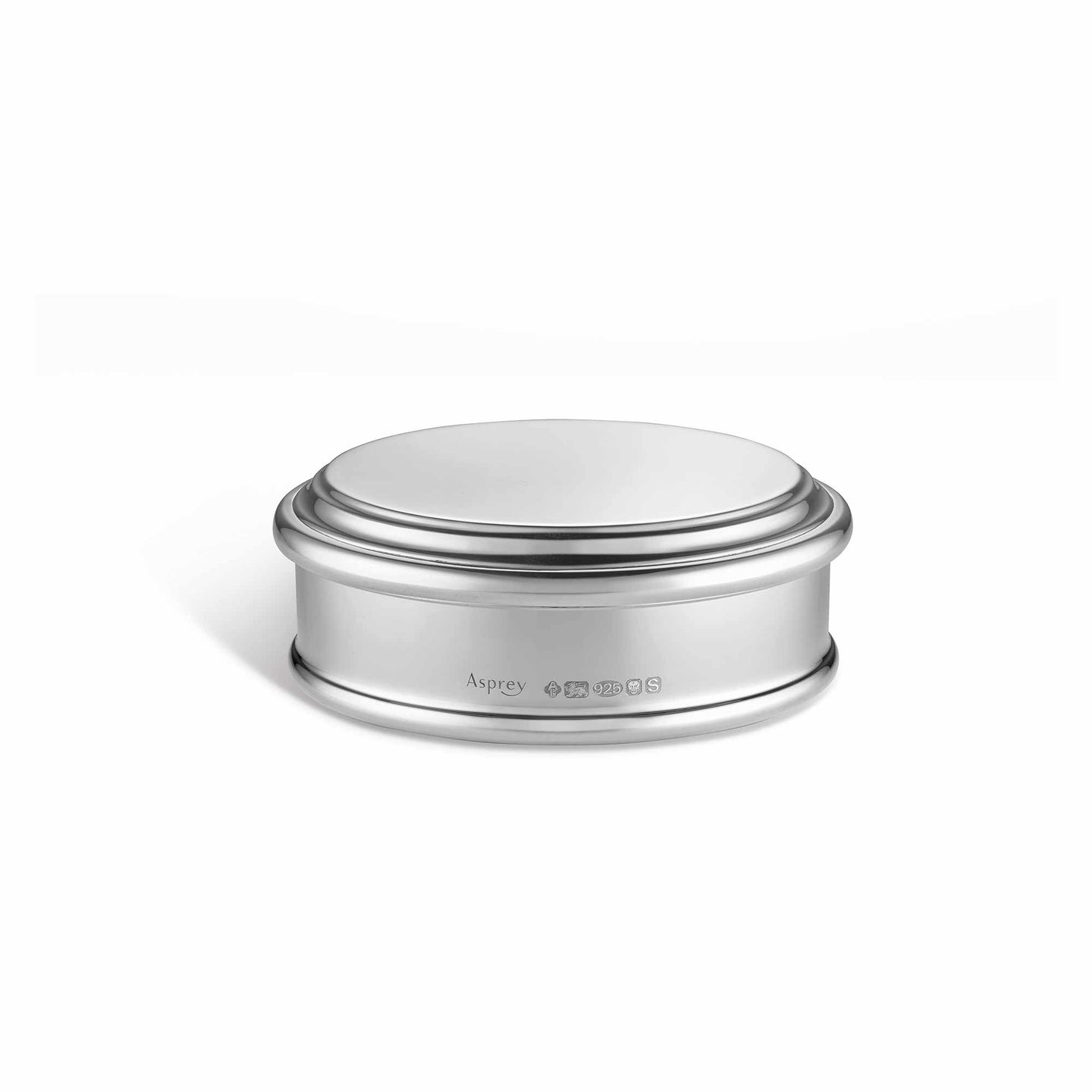 Round Raleigh Box in Sterling Silver, Large