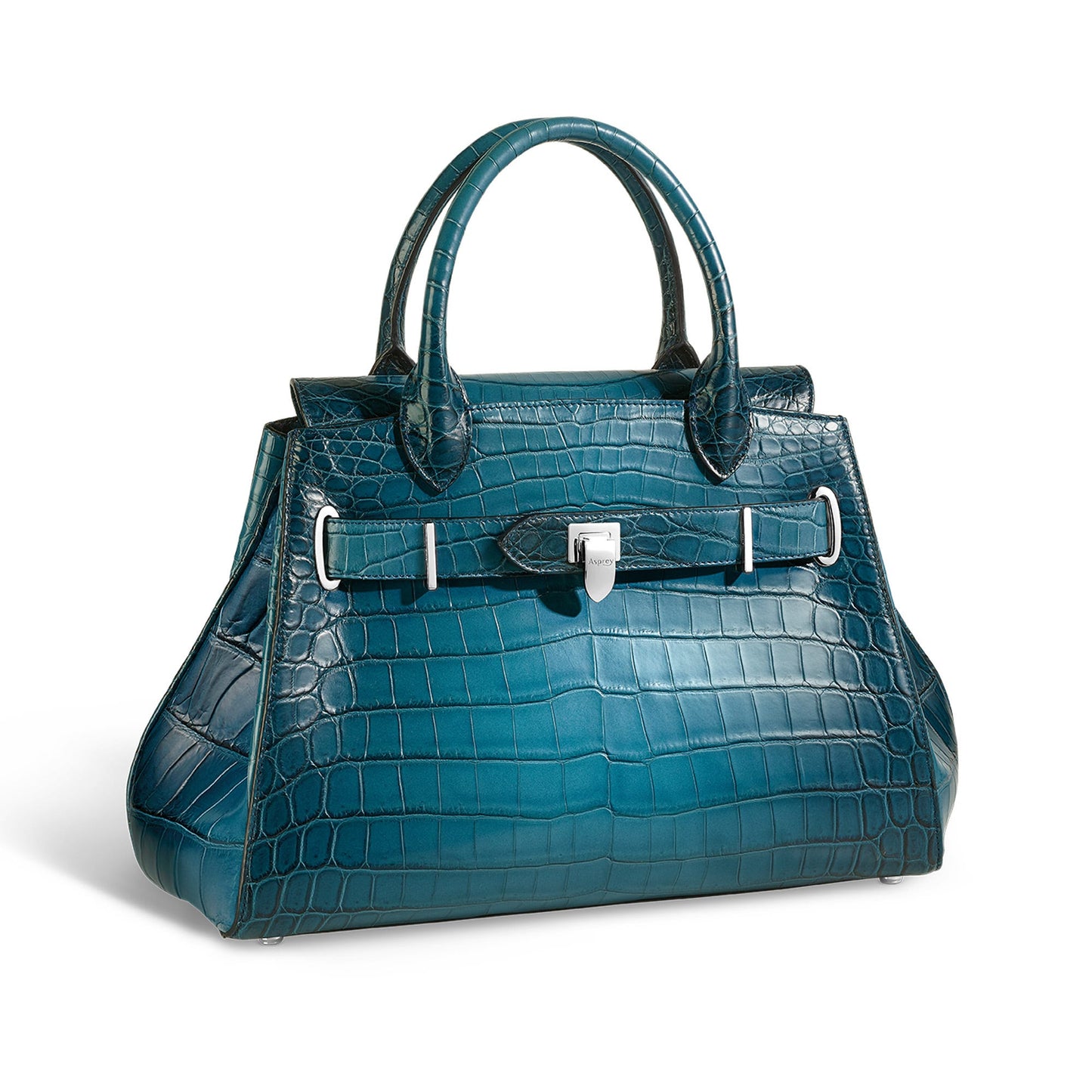 Steamer Medium Handbag in Crocodile