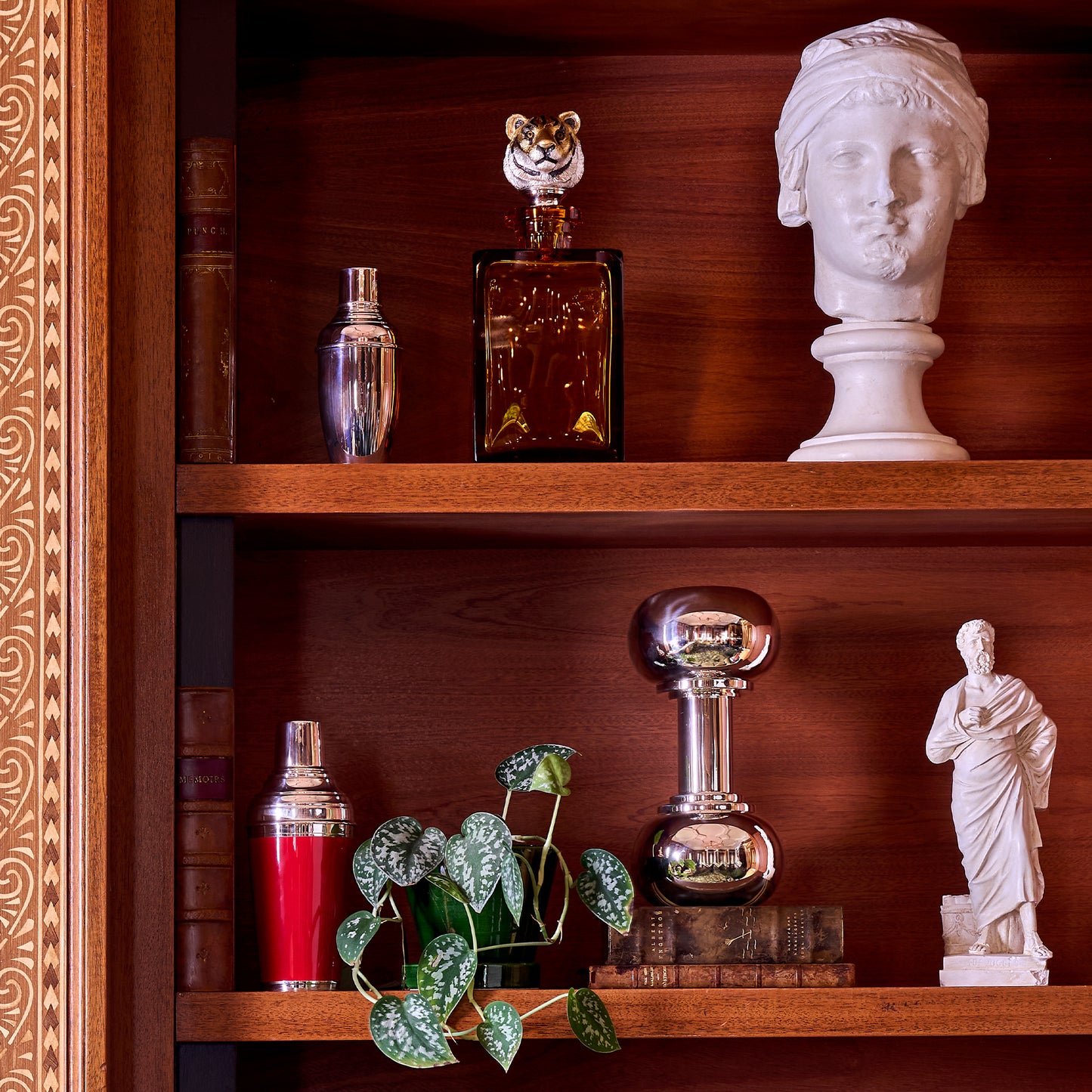 Dumbbell Cocktail Shaker in Sterling Silver