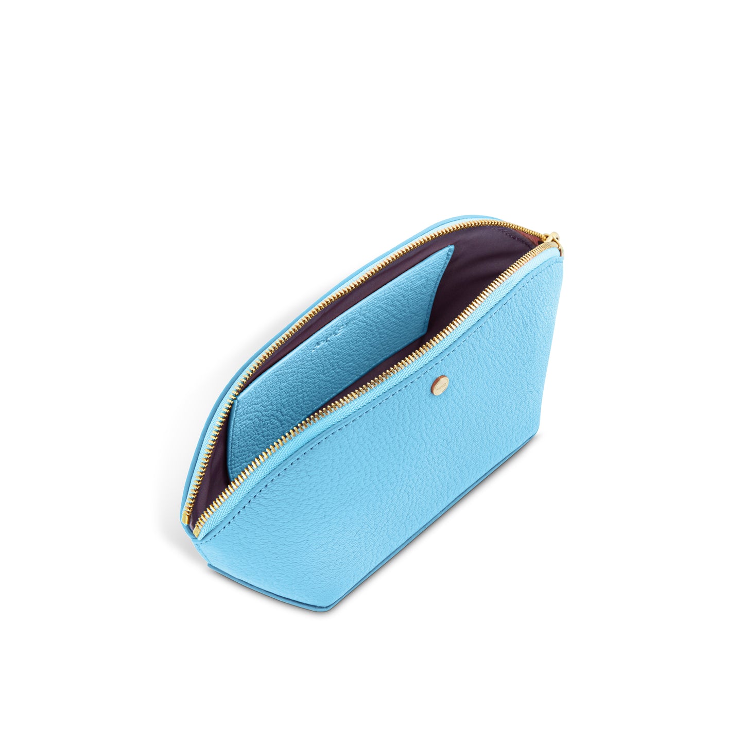 ペブルグレインレザーのコスメケース