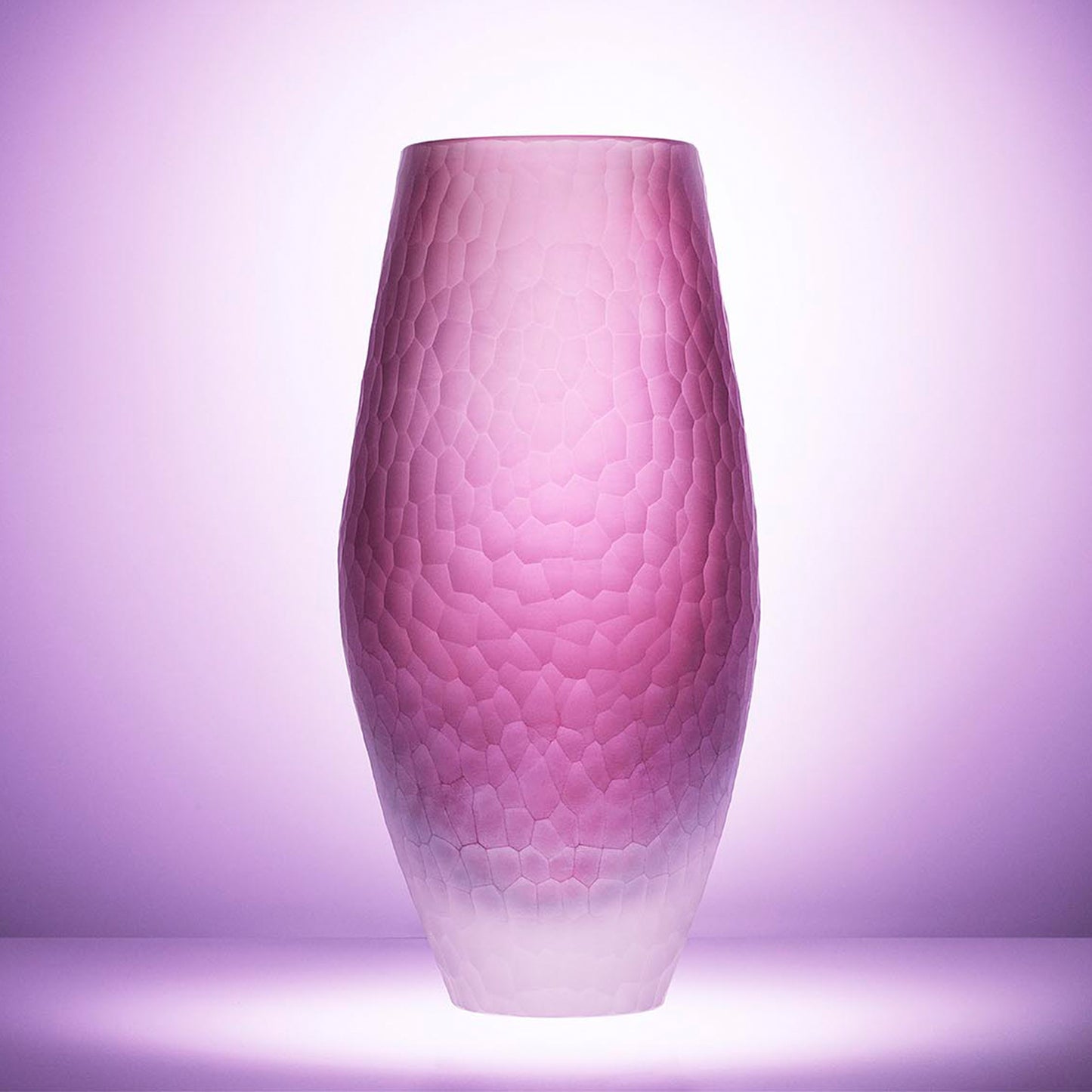 Hammered Crystal Vase