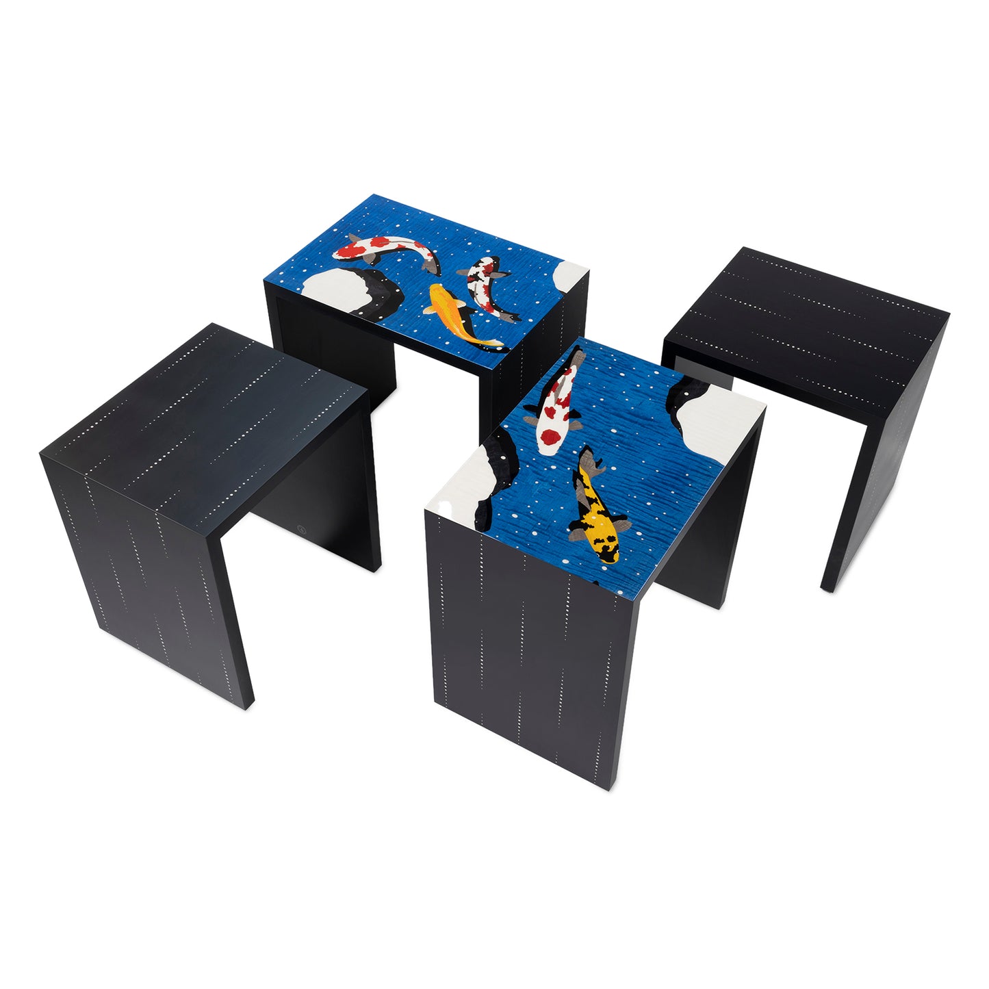 Koi Pond & Rain Nesting Tables