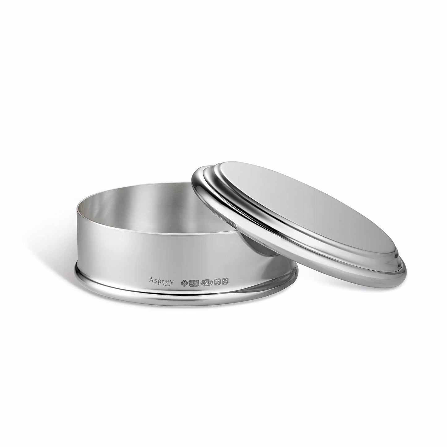Round Raleigh Box in Sterling Silver, Small