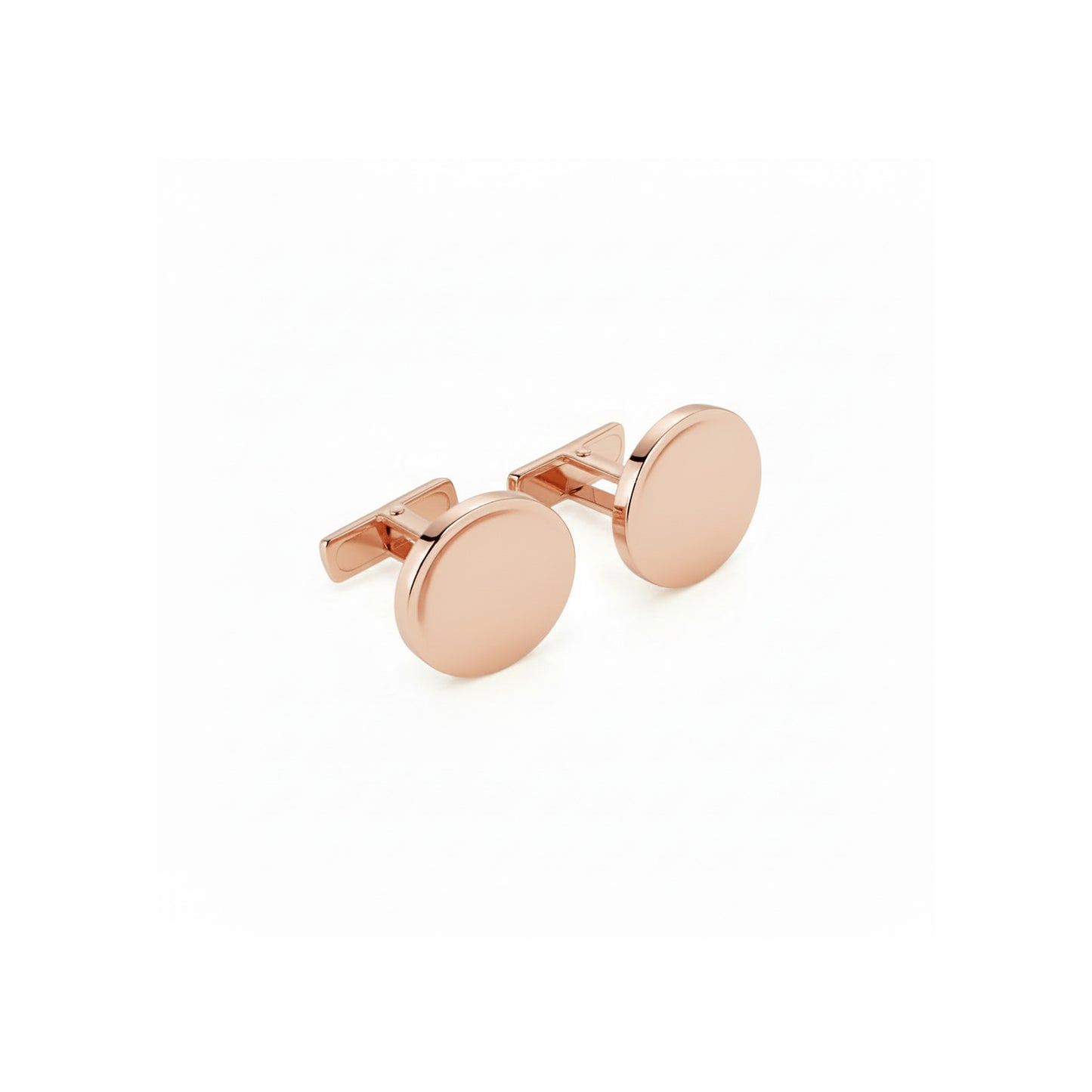 Oval Concave Cufflinks in 18ct Gold