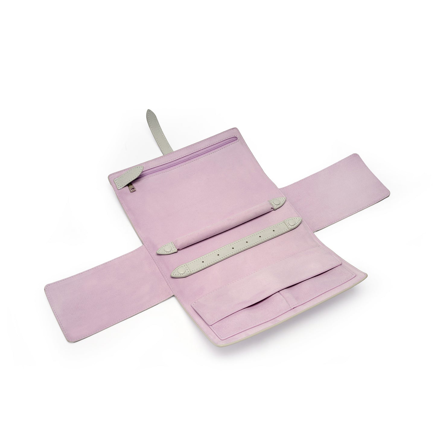 Travel Jewel Roll in Pebble Grain Leather