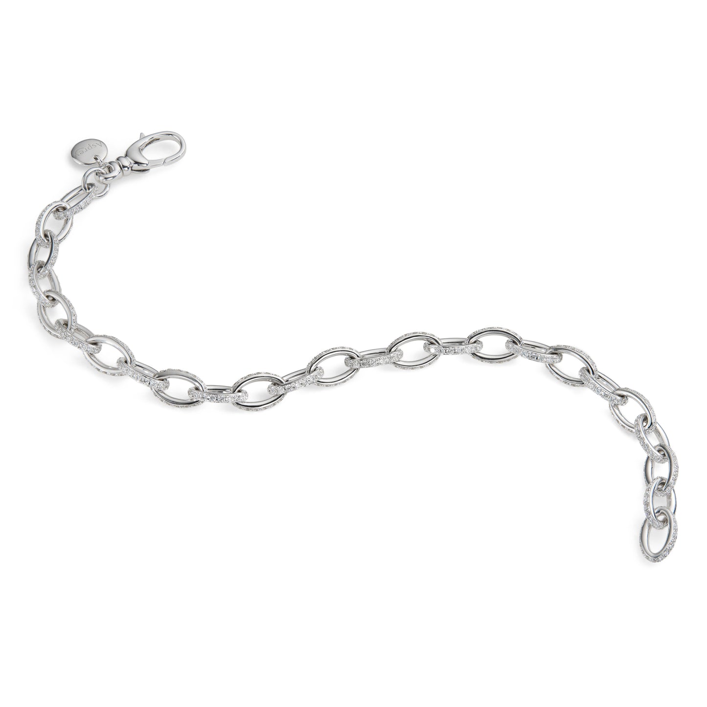 Woodland Charm Bracelet in 18ct White Gold with Diamonds