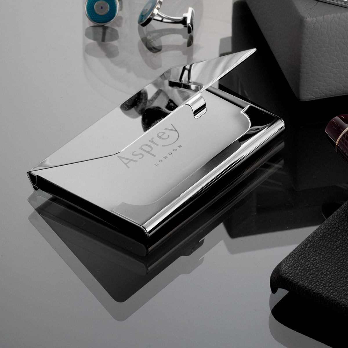 Classic Business Card Case in Sterling Silver