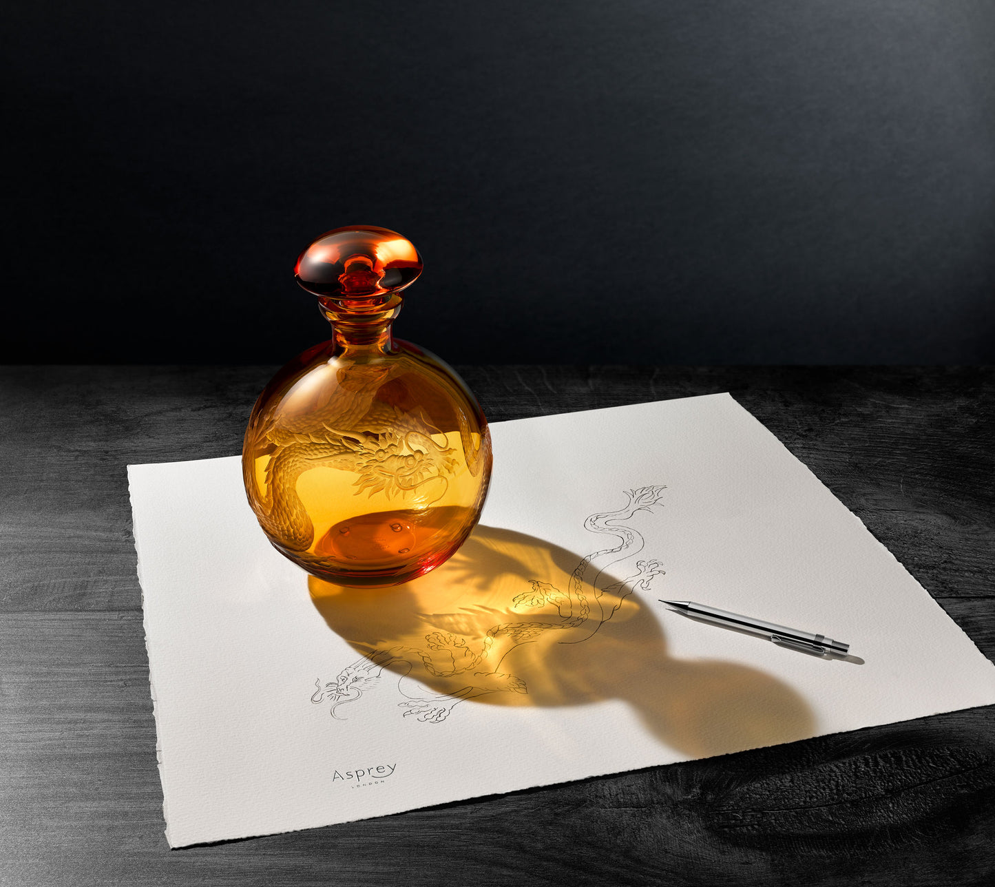 Dragon Brandy Decanter Set