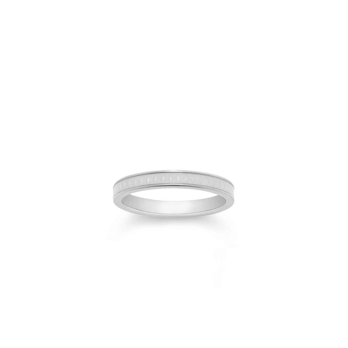 167 Enamel Ring in 18ct White Gold