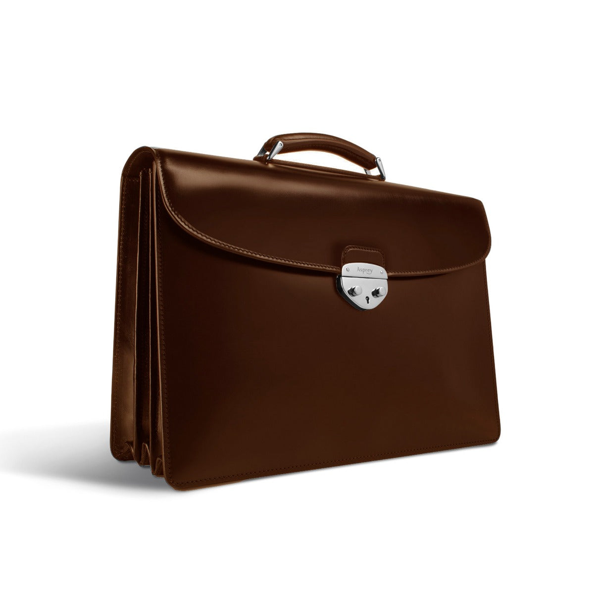 Hanover 3 Briefcase in Saddle Leather