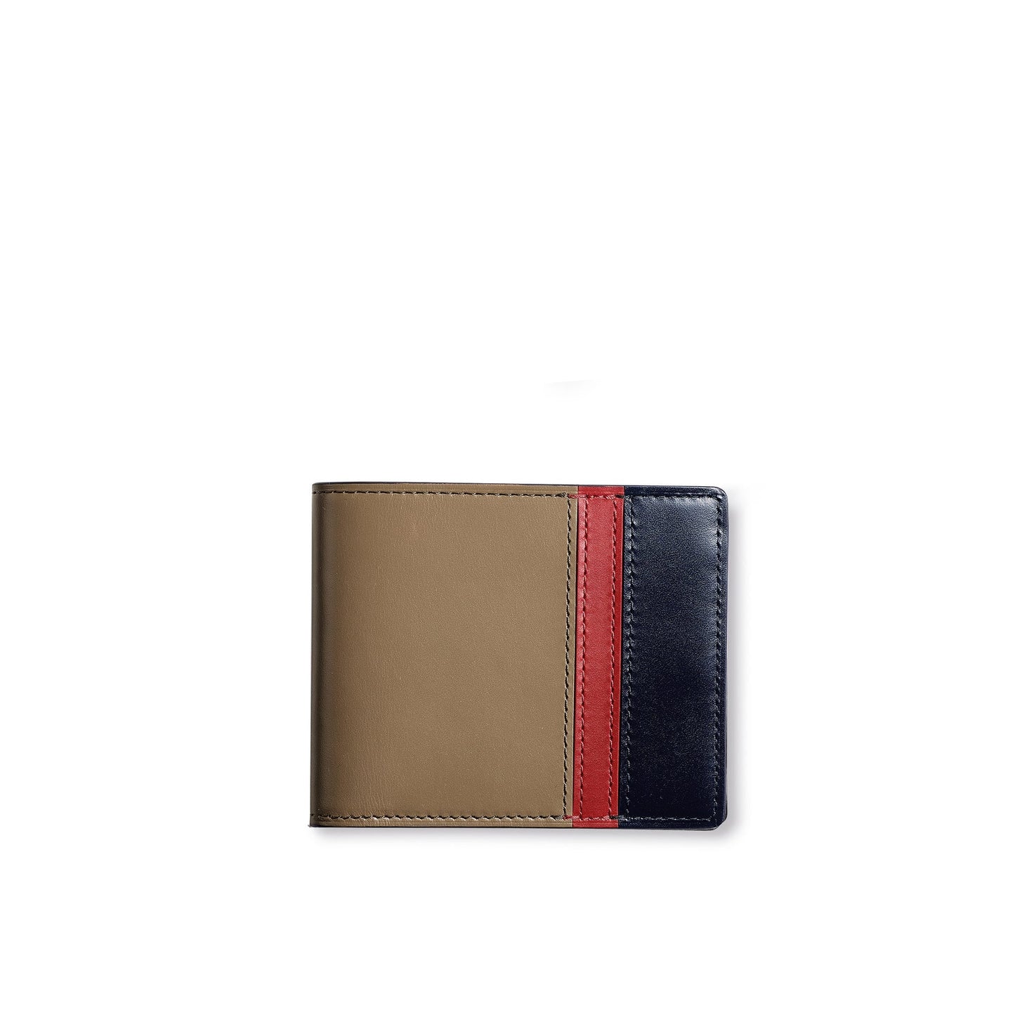 Hanover 8cc Billfold Bi-colour Wallet in Saddle Leather
