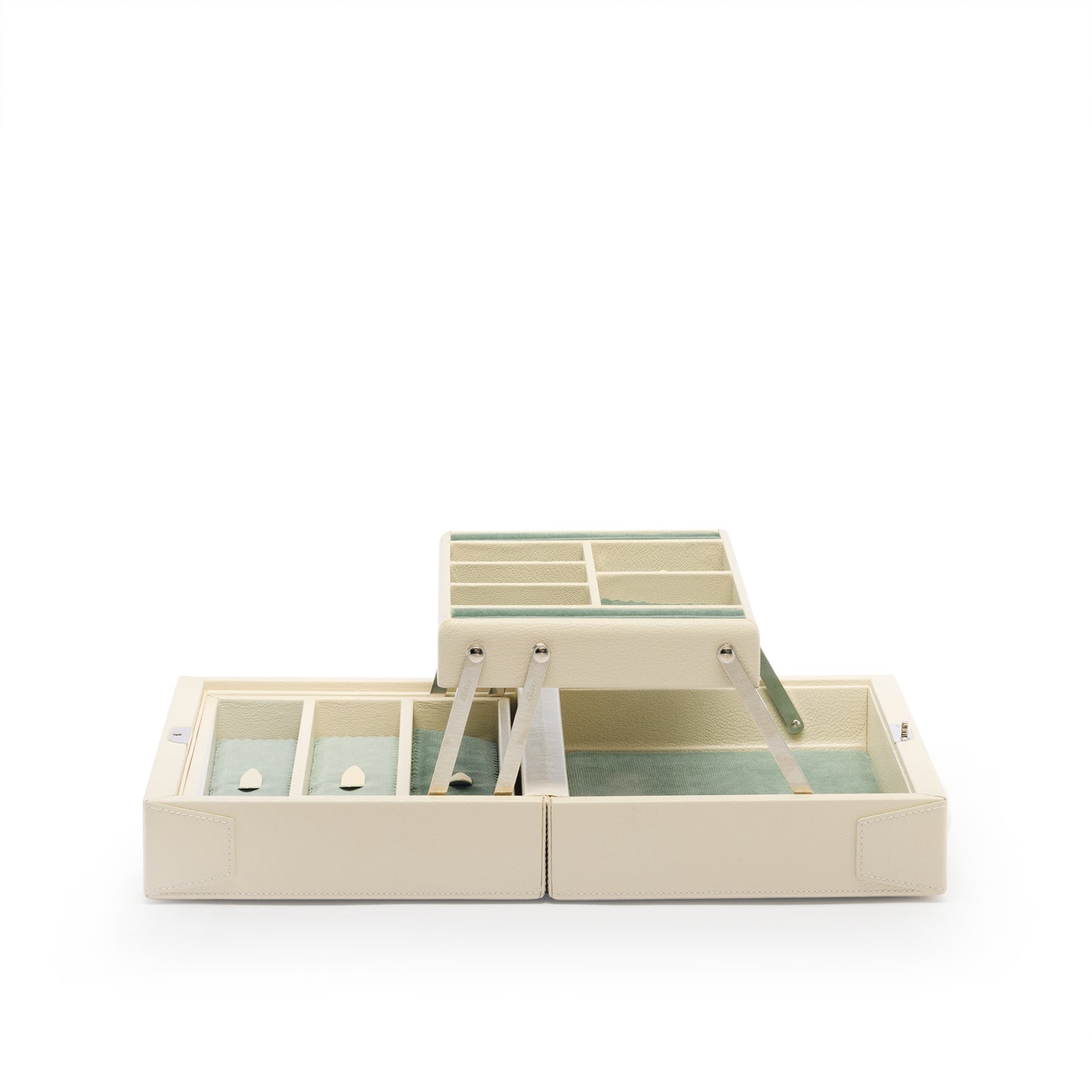 Heritage Large Jewel Case in Pebble Grain Leather