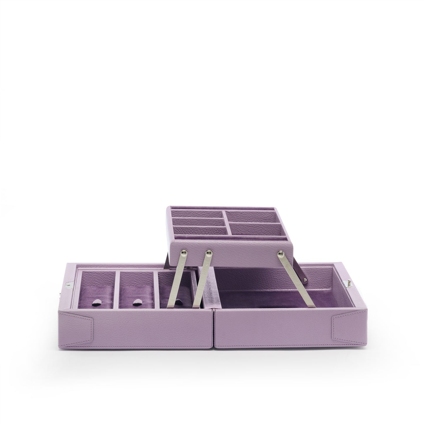 Heritage Large Jewel Case in Pebble Grain Leather