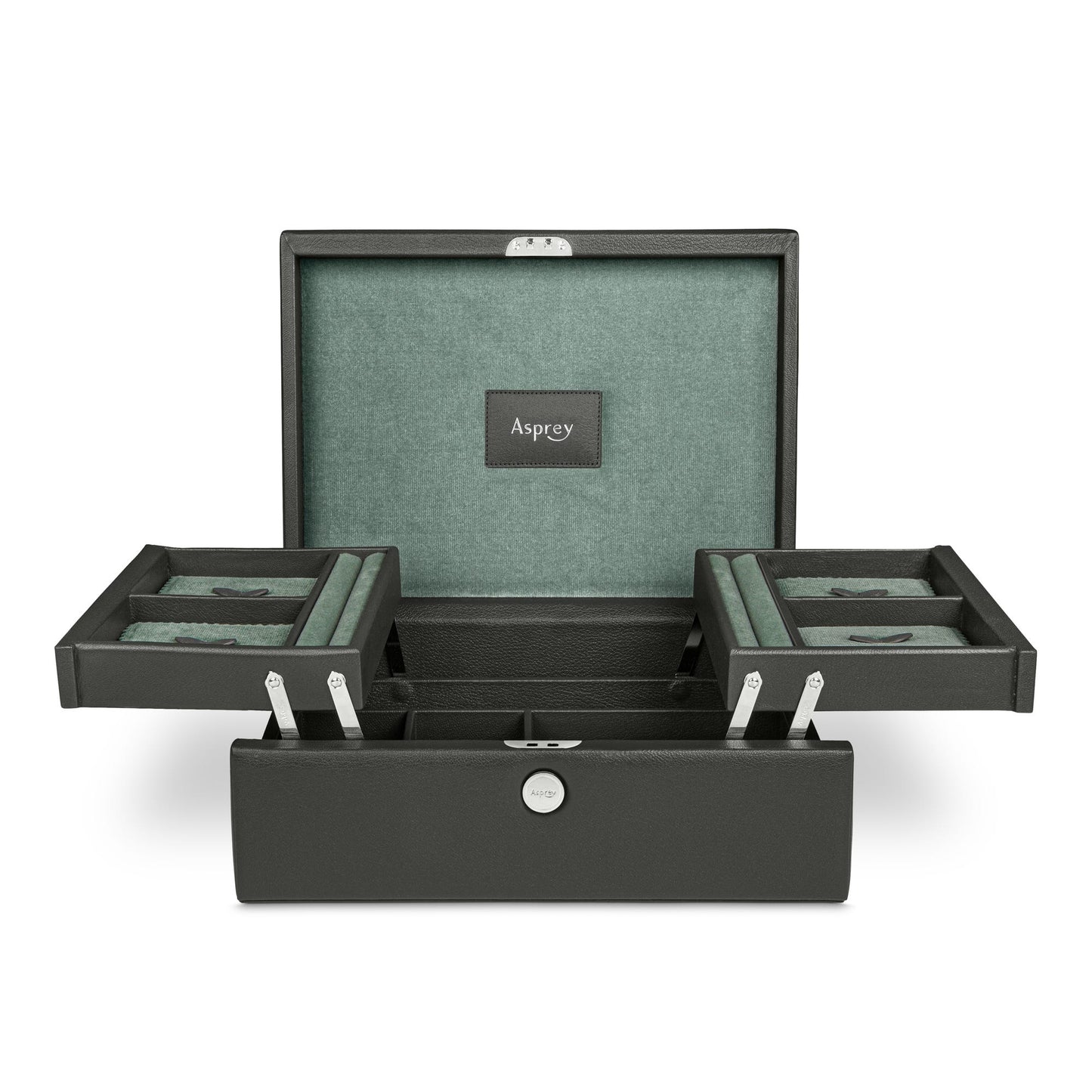 Leigh Large Jewel Case in Pebble Grain Leather