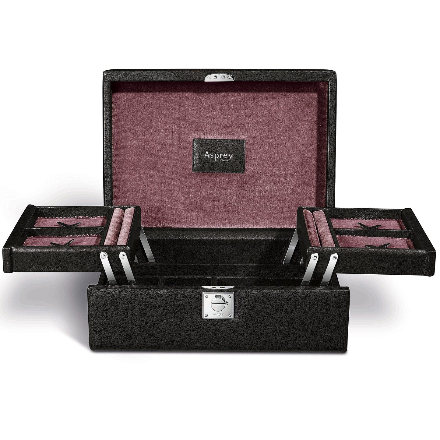 Leigh Large Jewel Case in Pebble Grain Leather