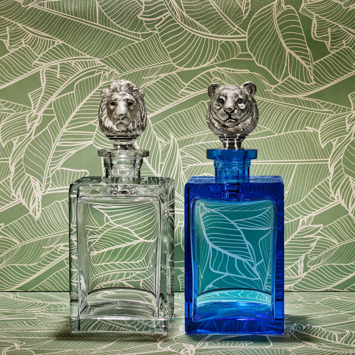 Lion Head Crystal Decanter